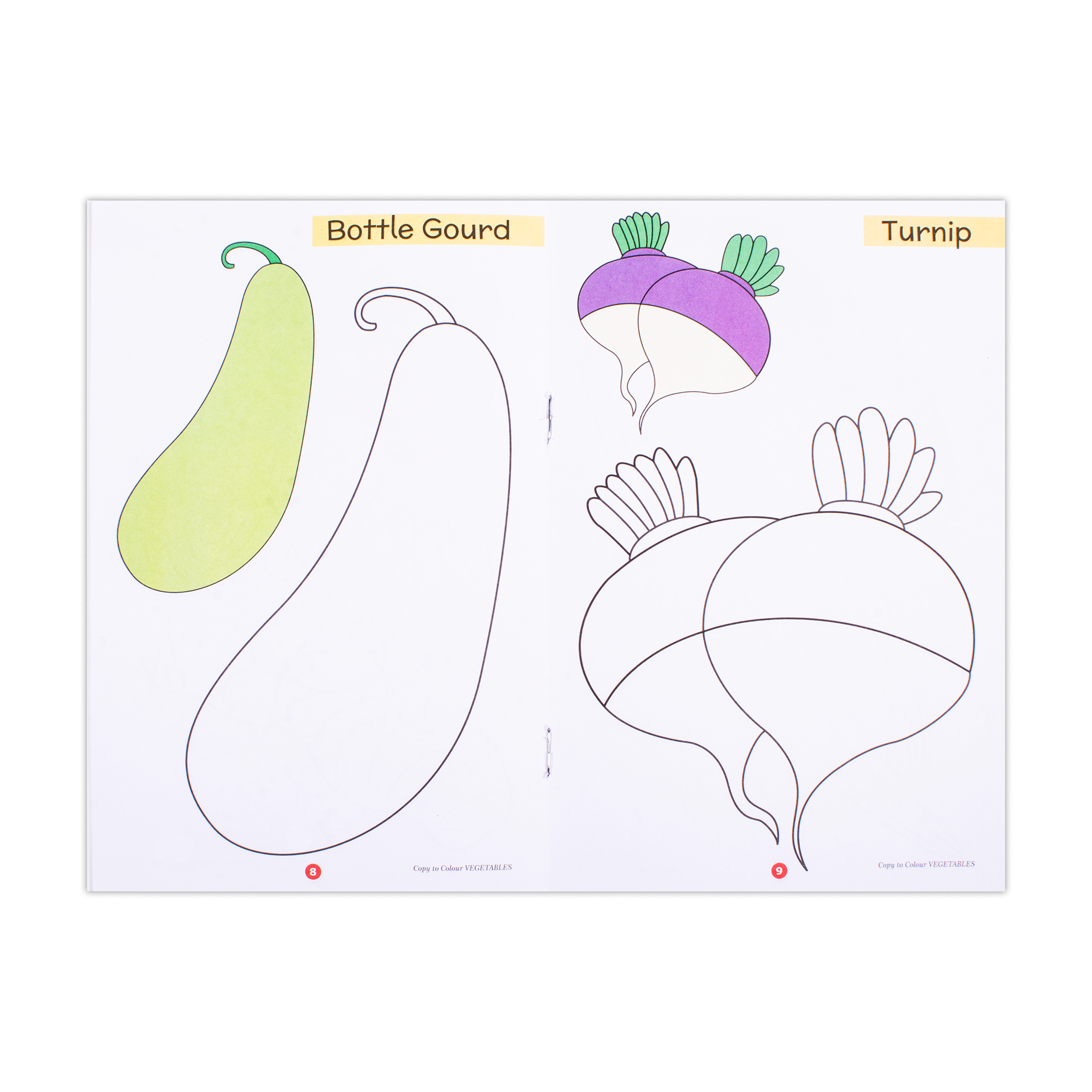 Copy To Colour Vegetables 1Book
