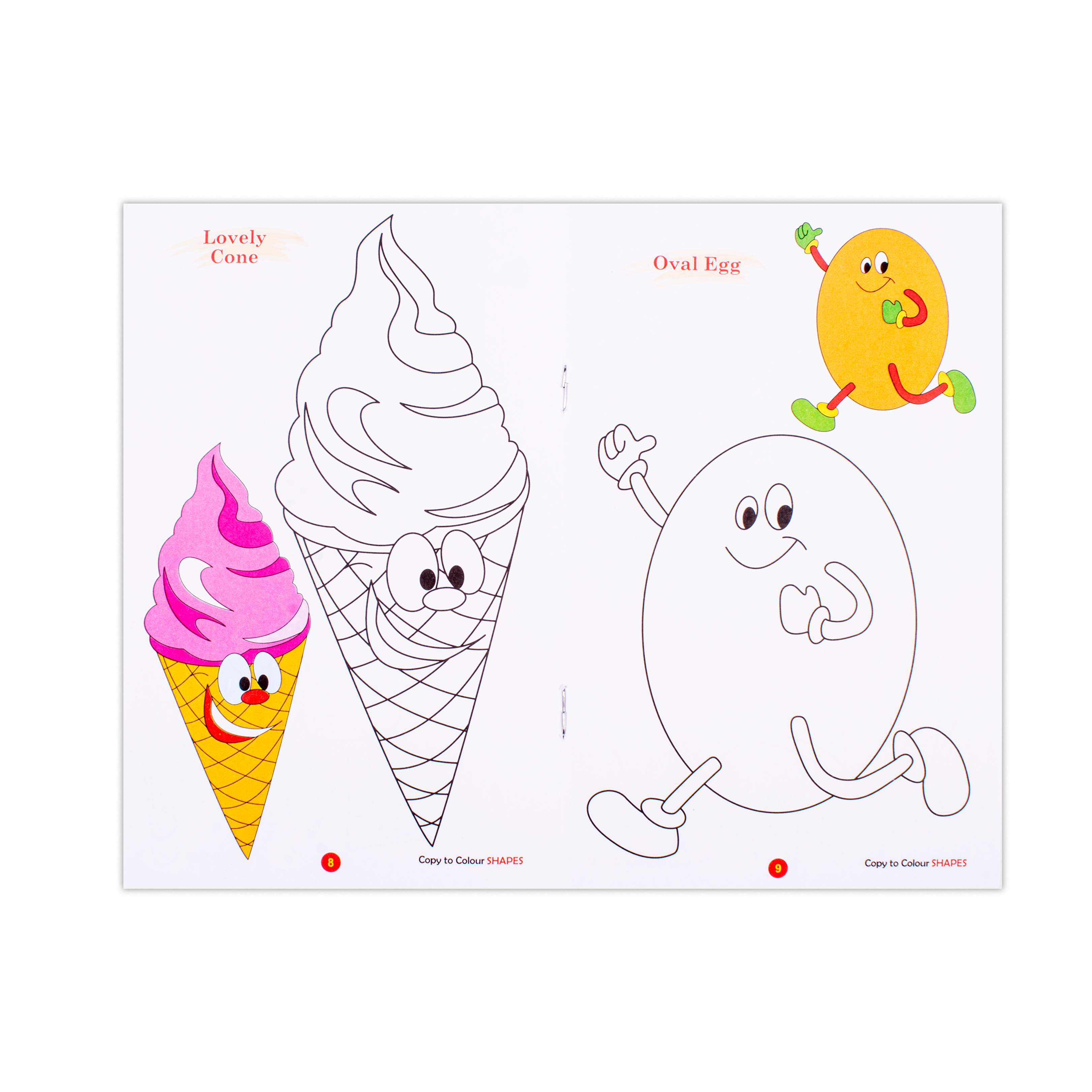 Copy To Colour Shapes 1Book