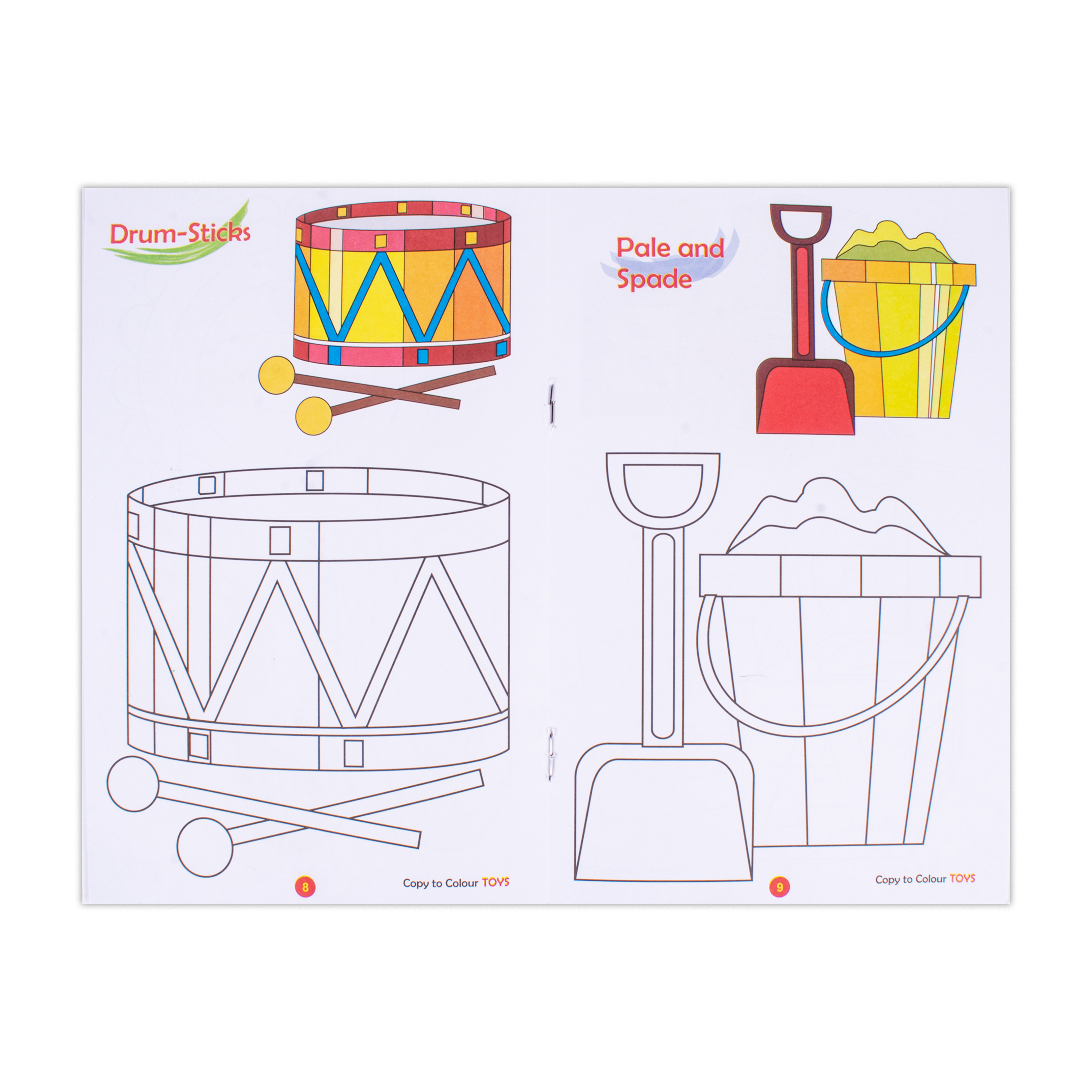 Copy To Colour Toys 1Book