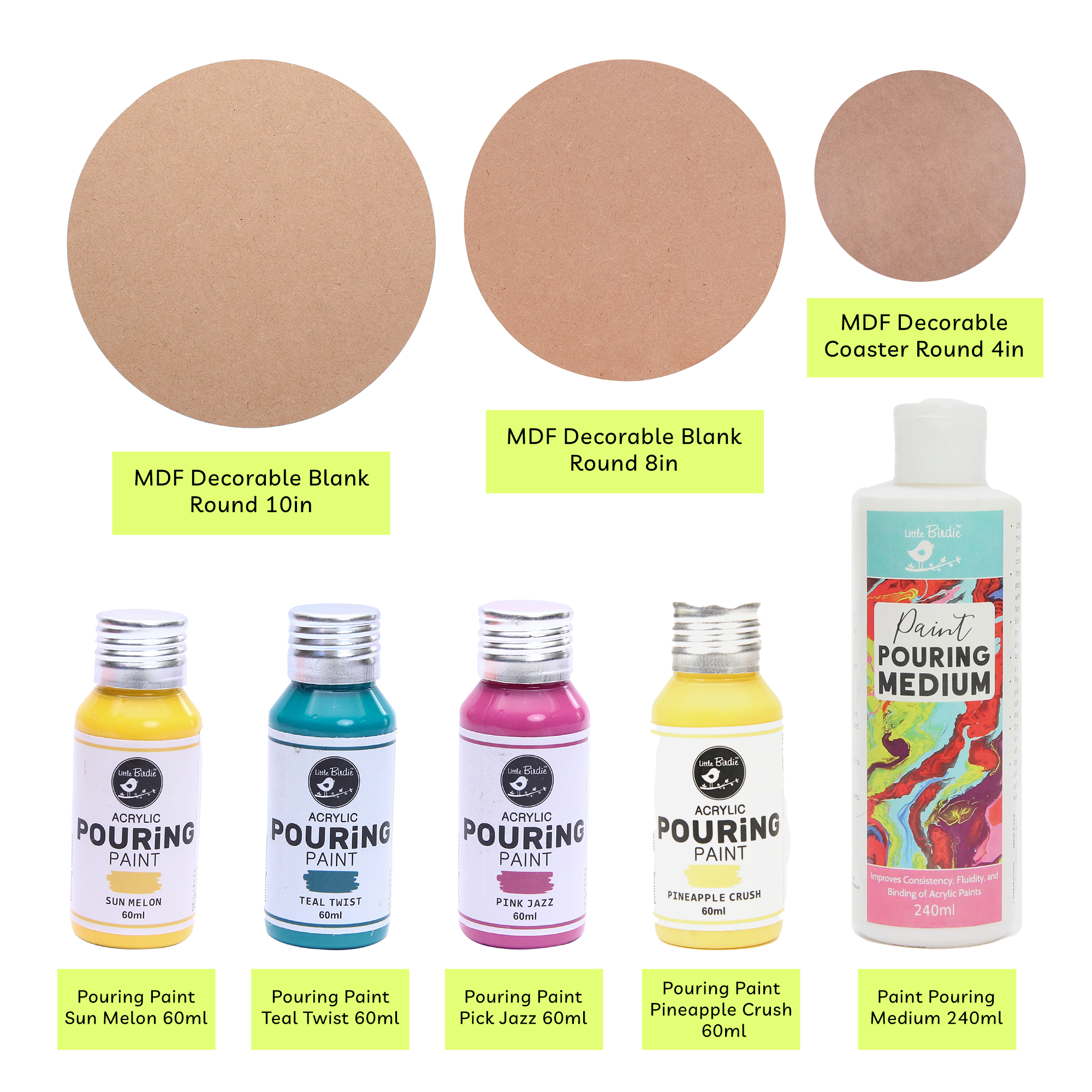 Destress with pouring paint