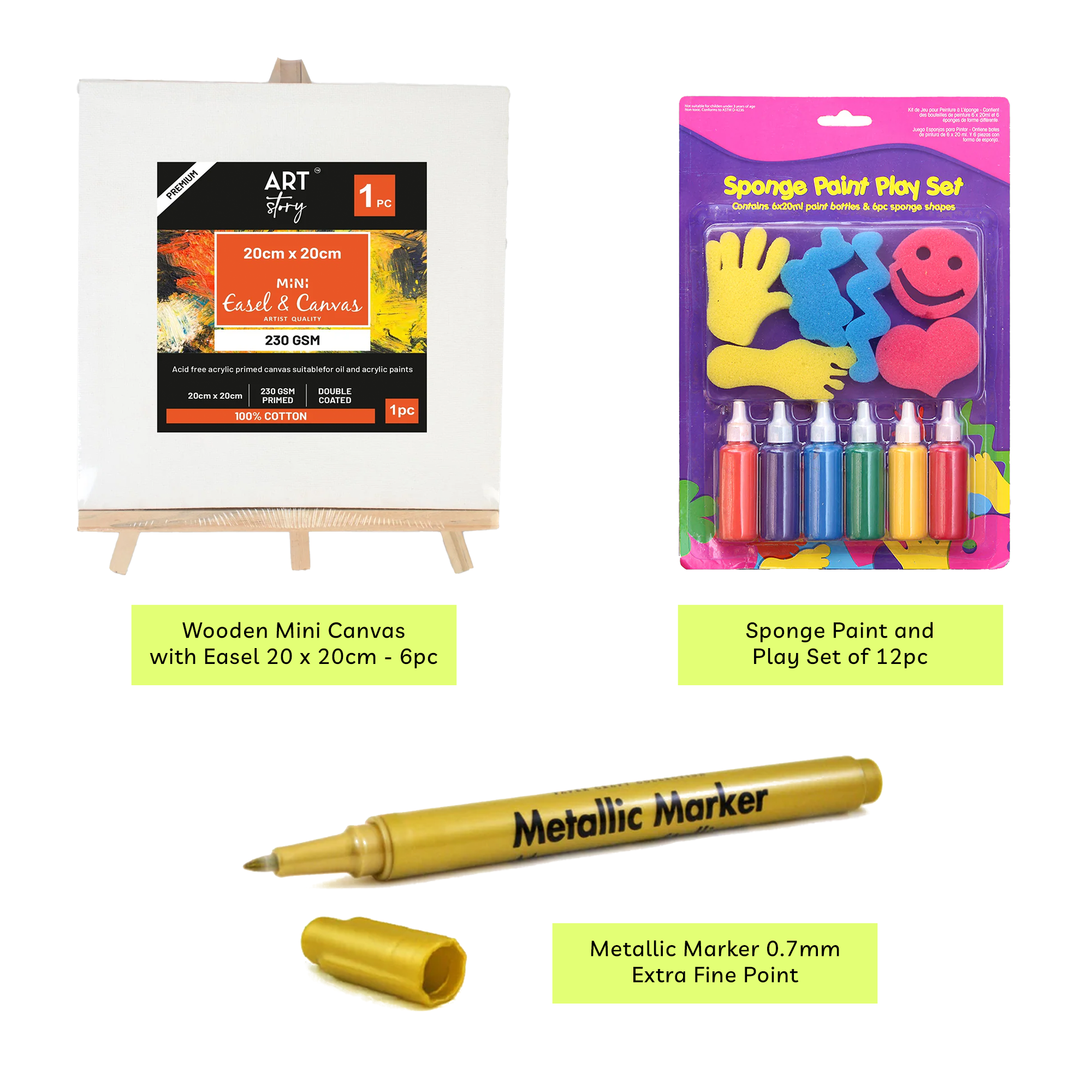 Birthday Party Activity Kit For 6 Kids - Age 3 to 6 years