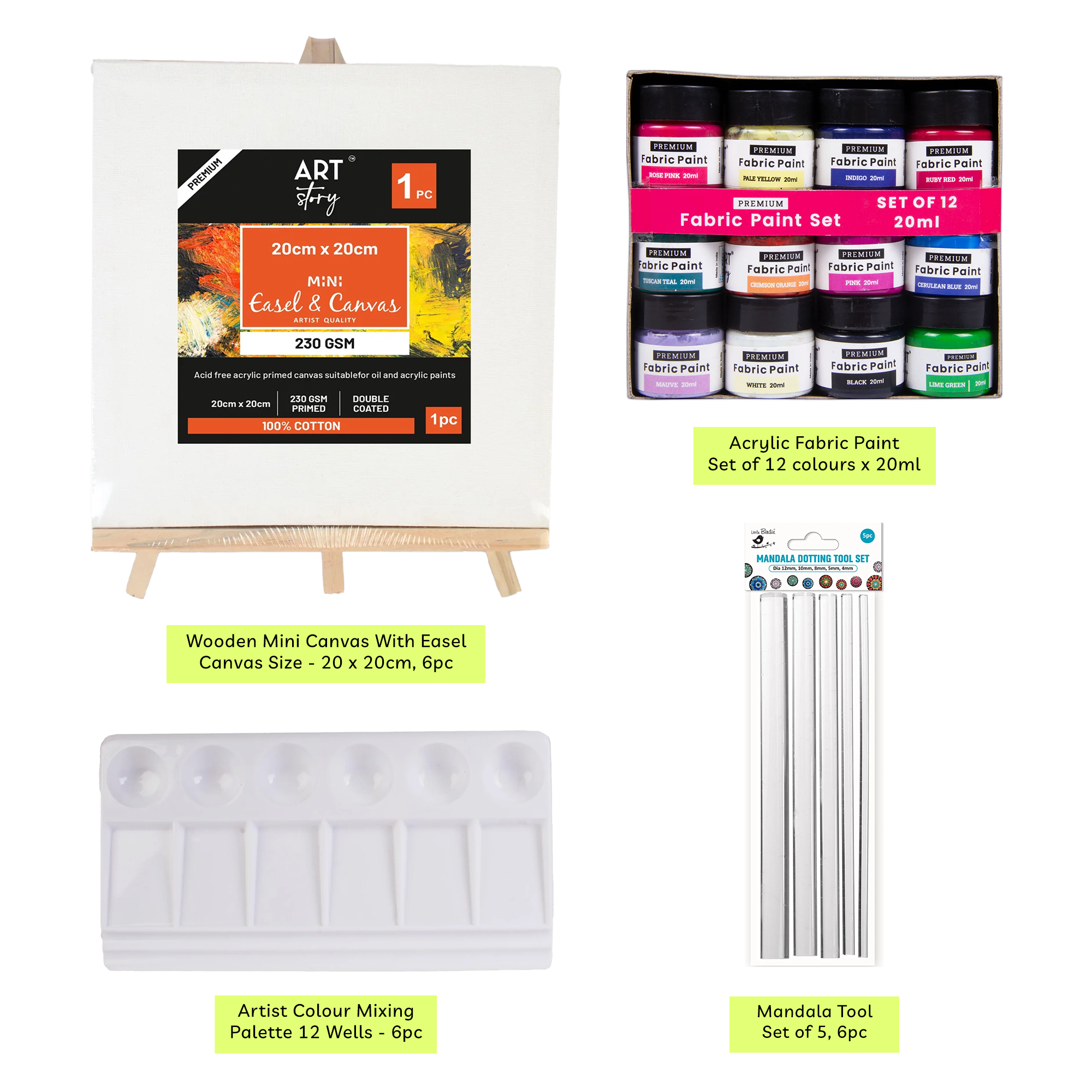 Kitty Party Mandala Art Kit For 6