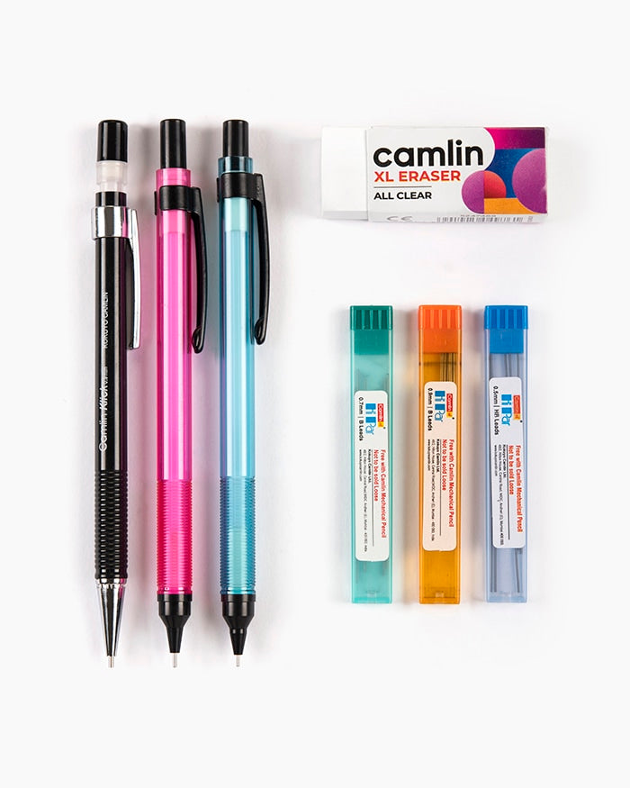Tri Mech Pack Mechanical Pencils Camlin
