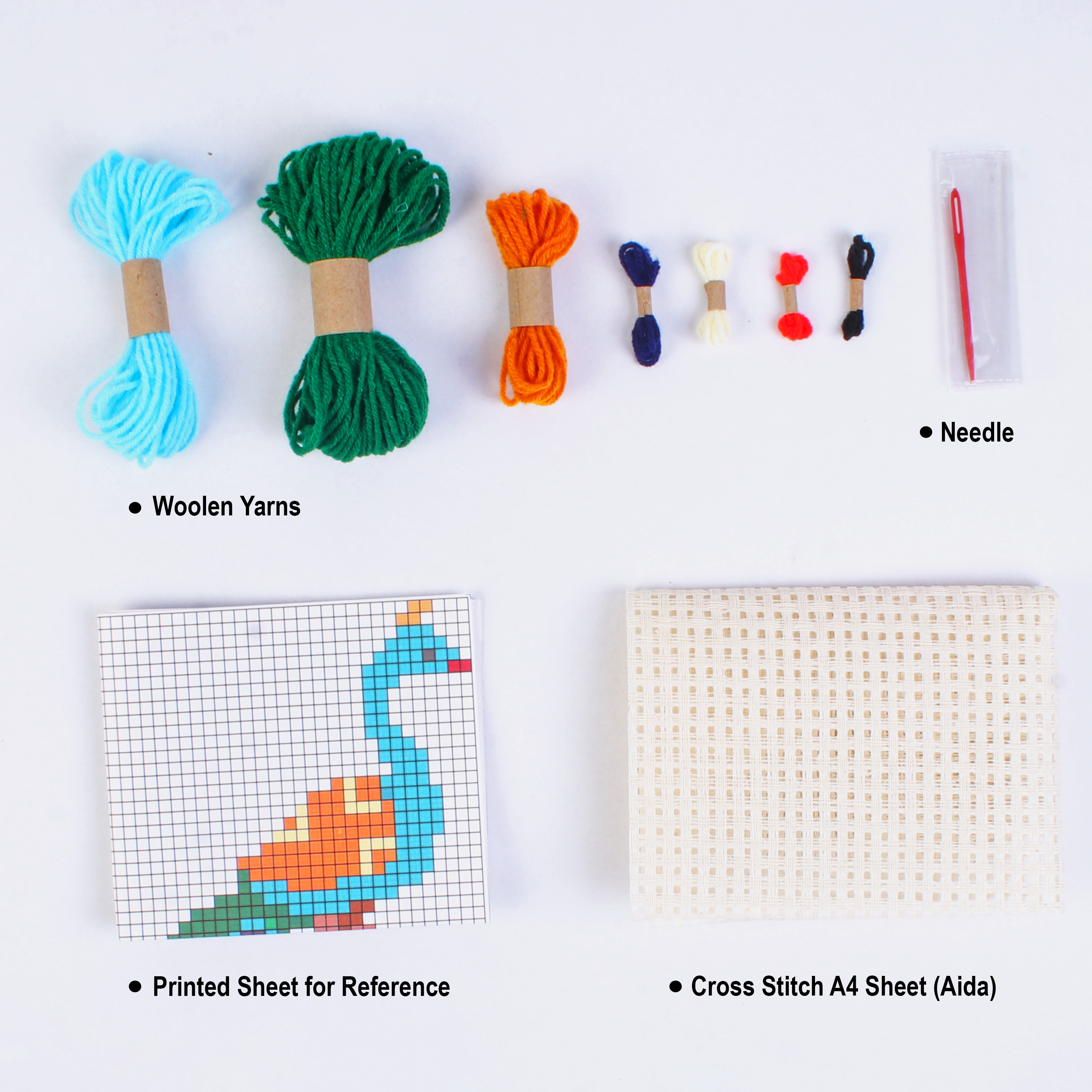 Diy Cross Stitch Peacock Kit 1 Box