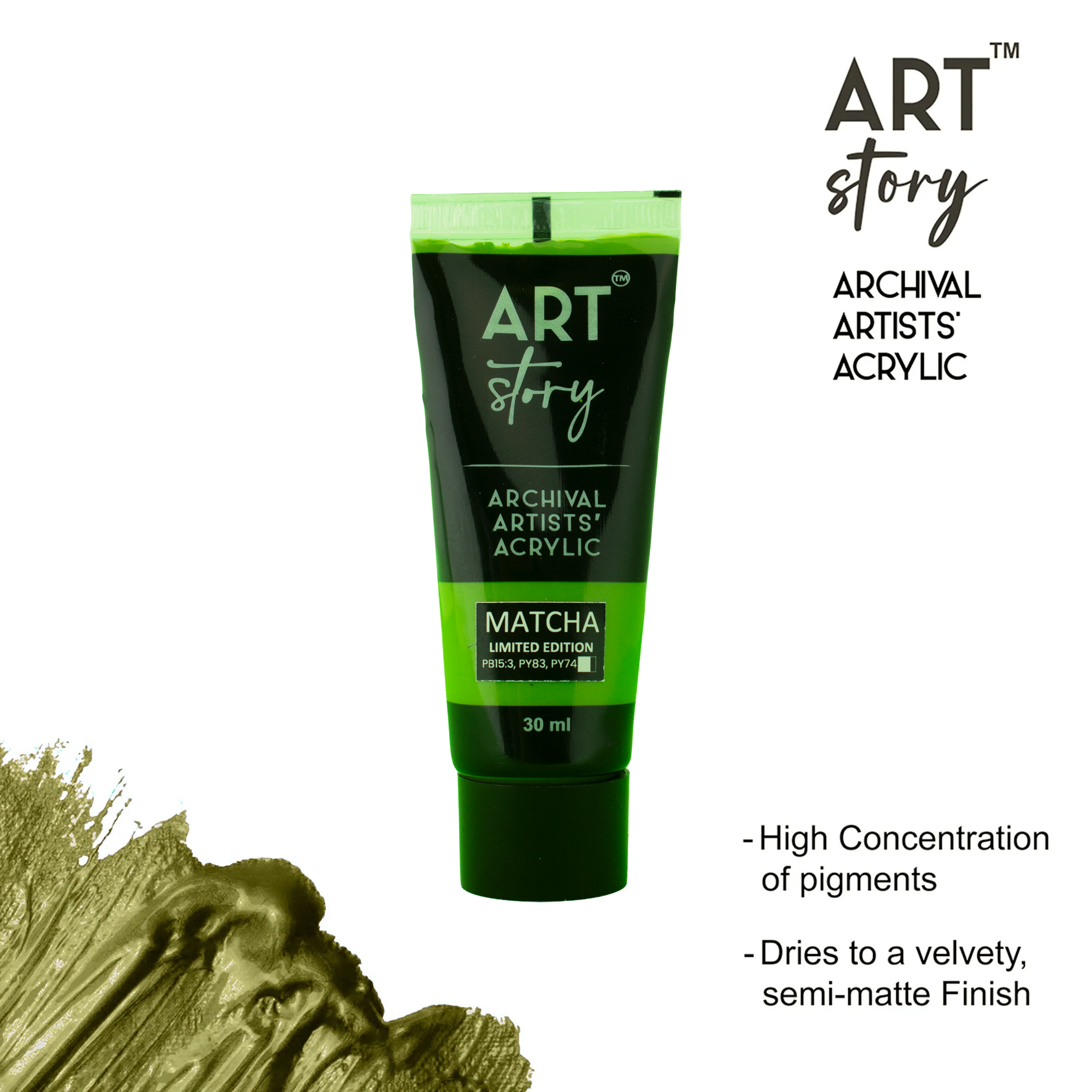 Artists Acrylic Colour Matcha 30ml Tube