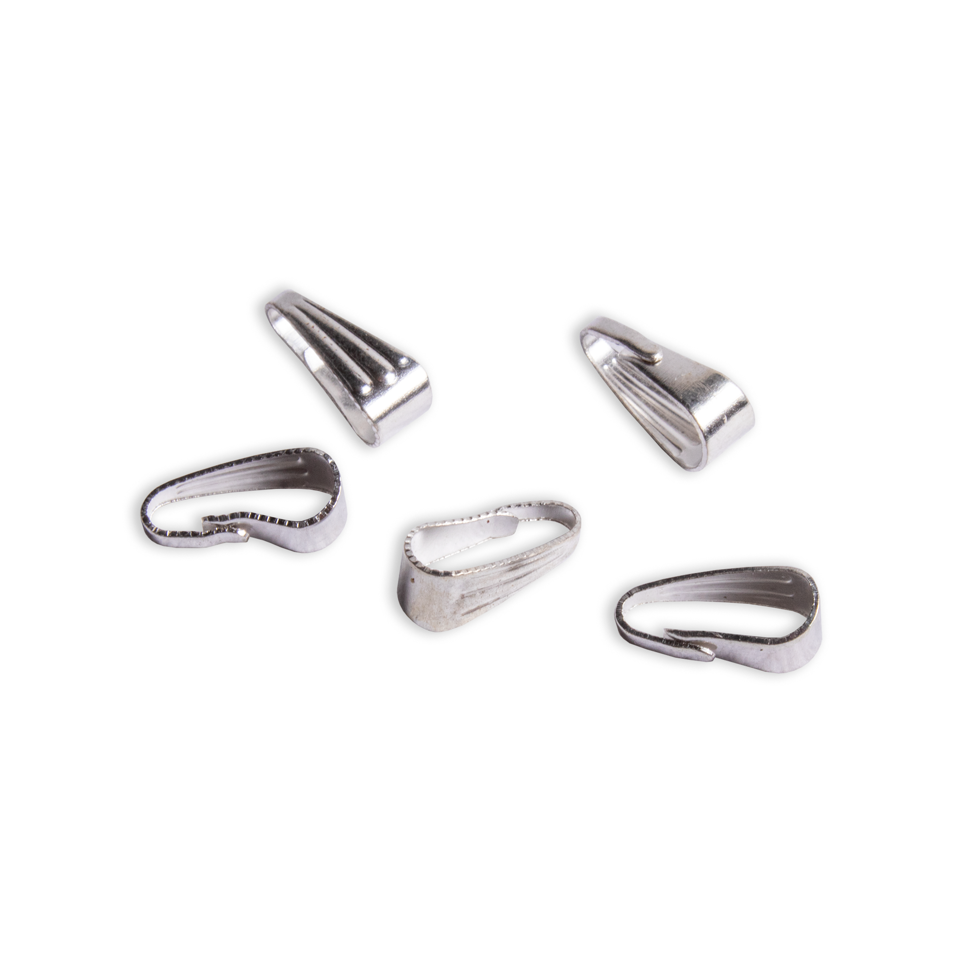 Findings Pendant Hook 6X3Mm Silver 12Pcs Pbhc