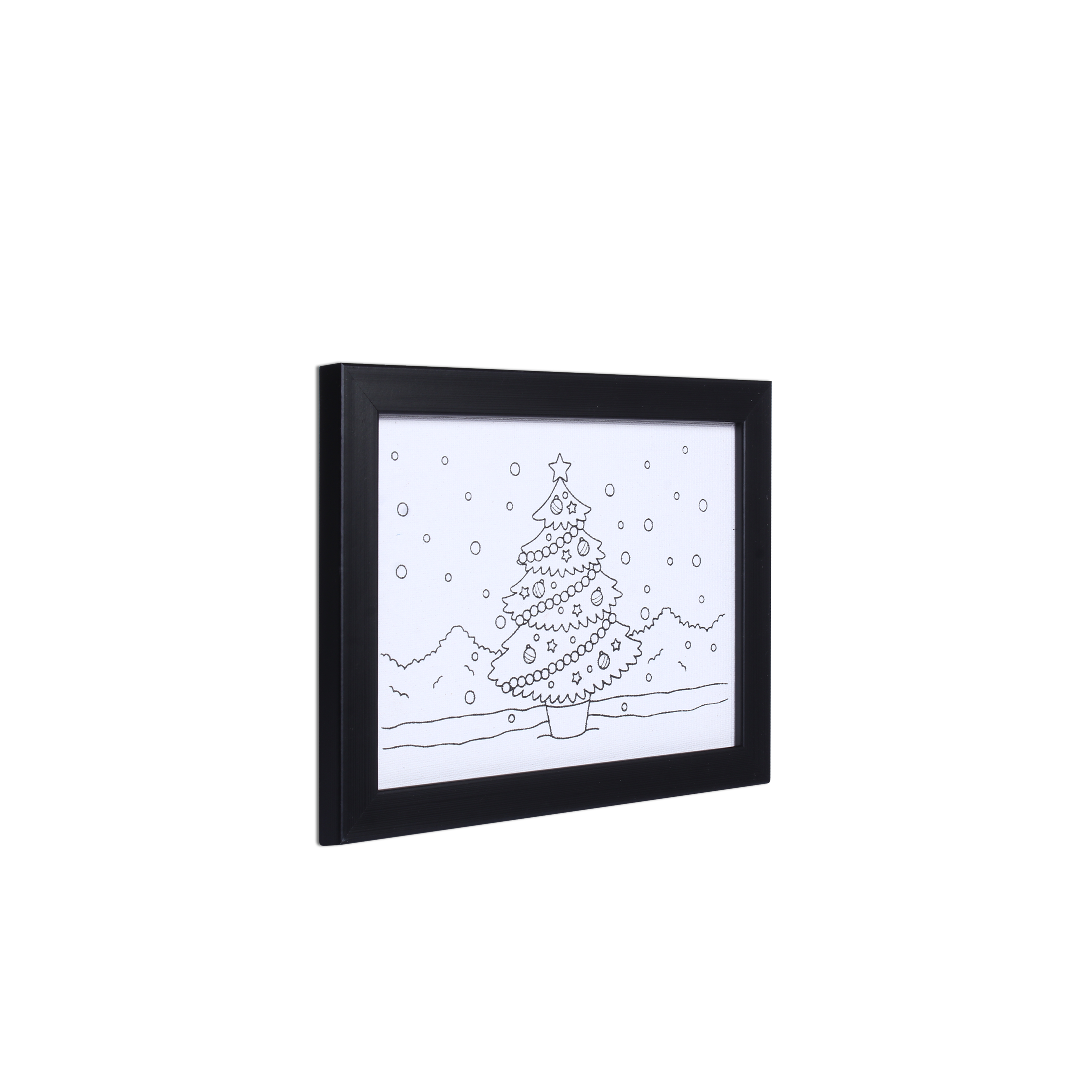 Pre Primed Printed Canvas Frame With Paints Tree Decoration L5 X W7Inch Approx 1pc
