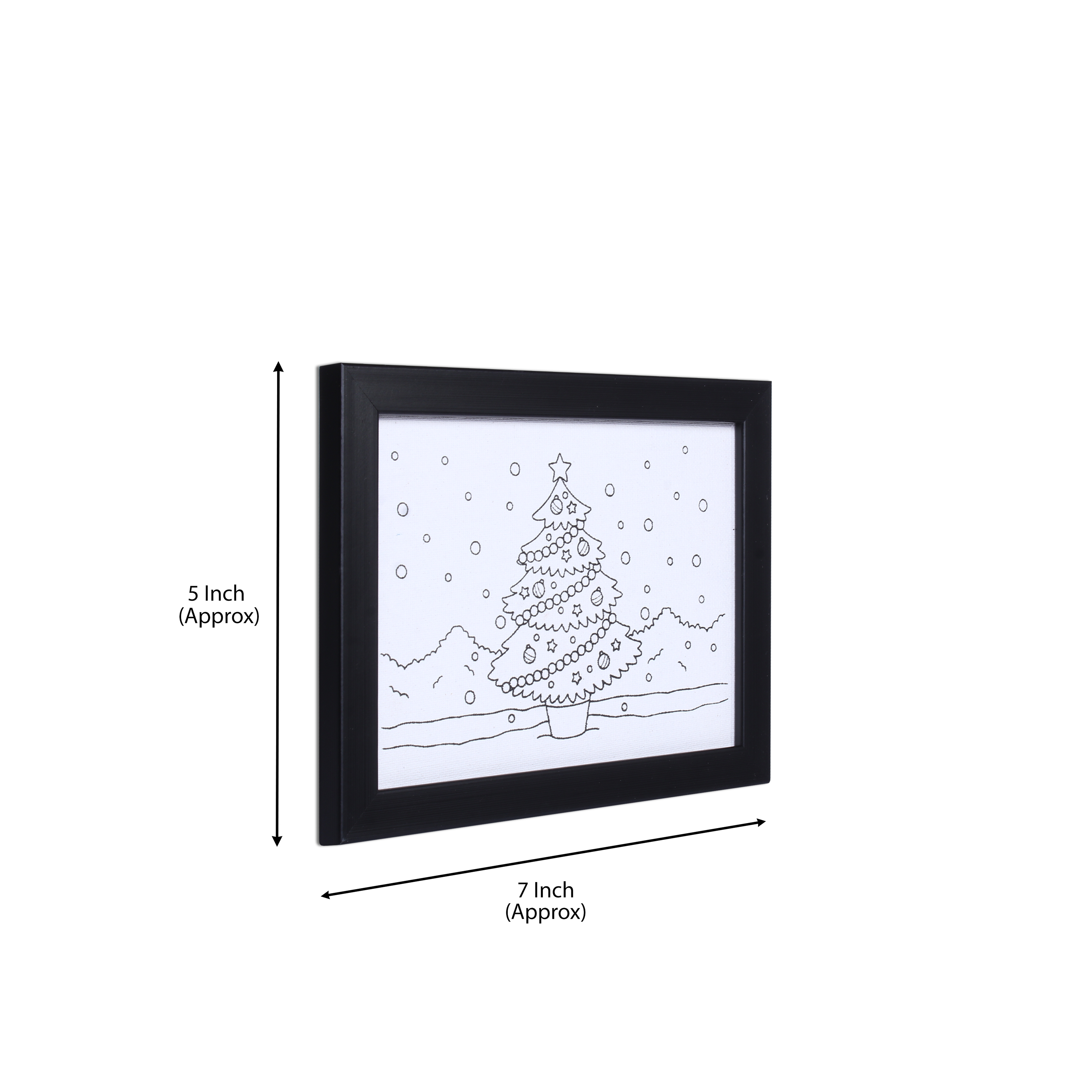 Pre Primed Printed Canvas Frame With Paints Tree Decoration L5 X W7Inch Approx 1pc