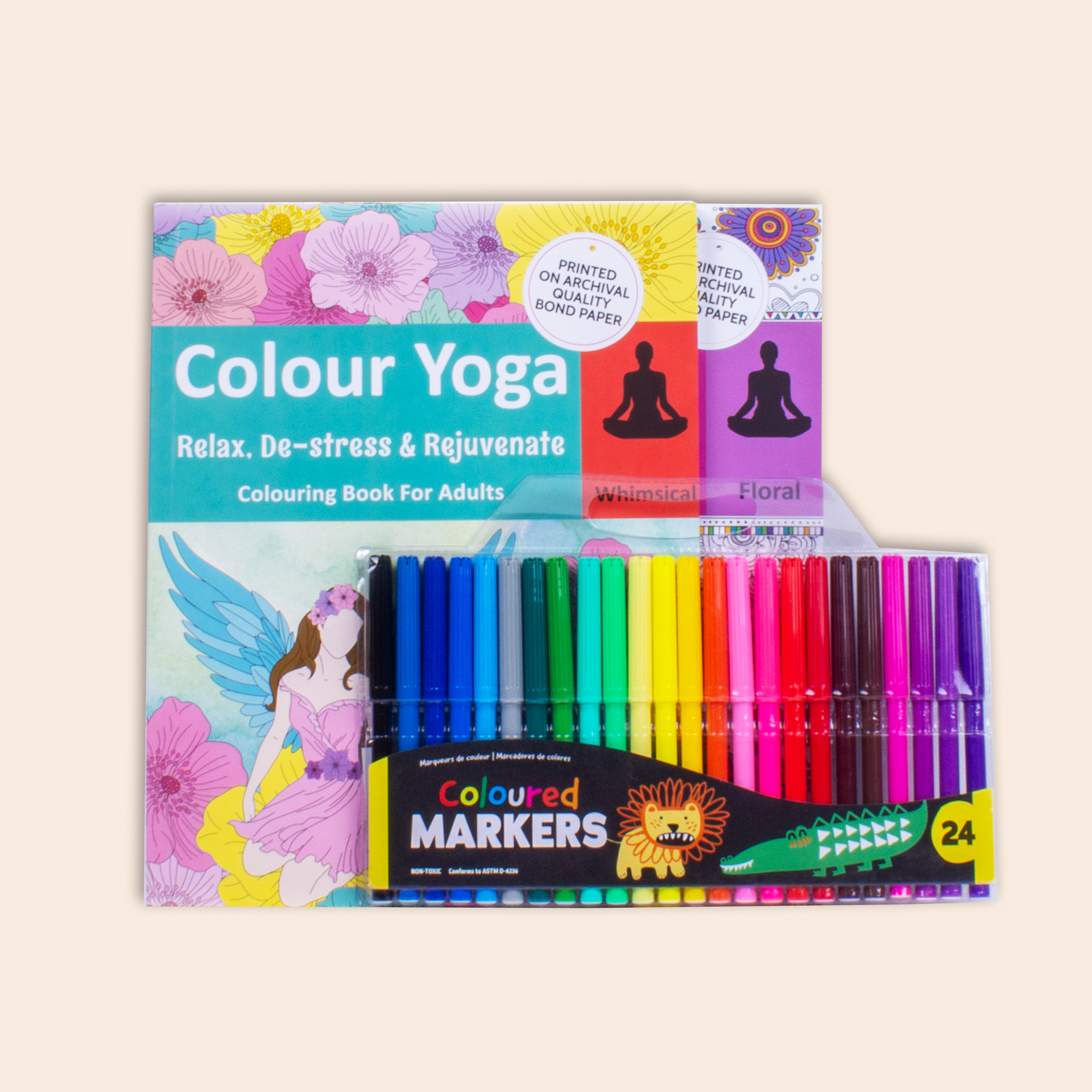 Destress With Adult Colouring Kit