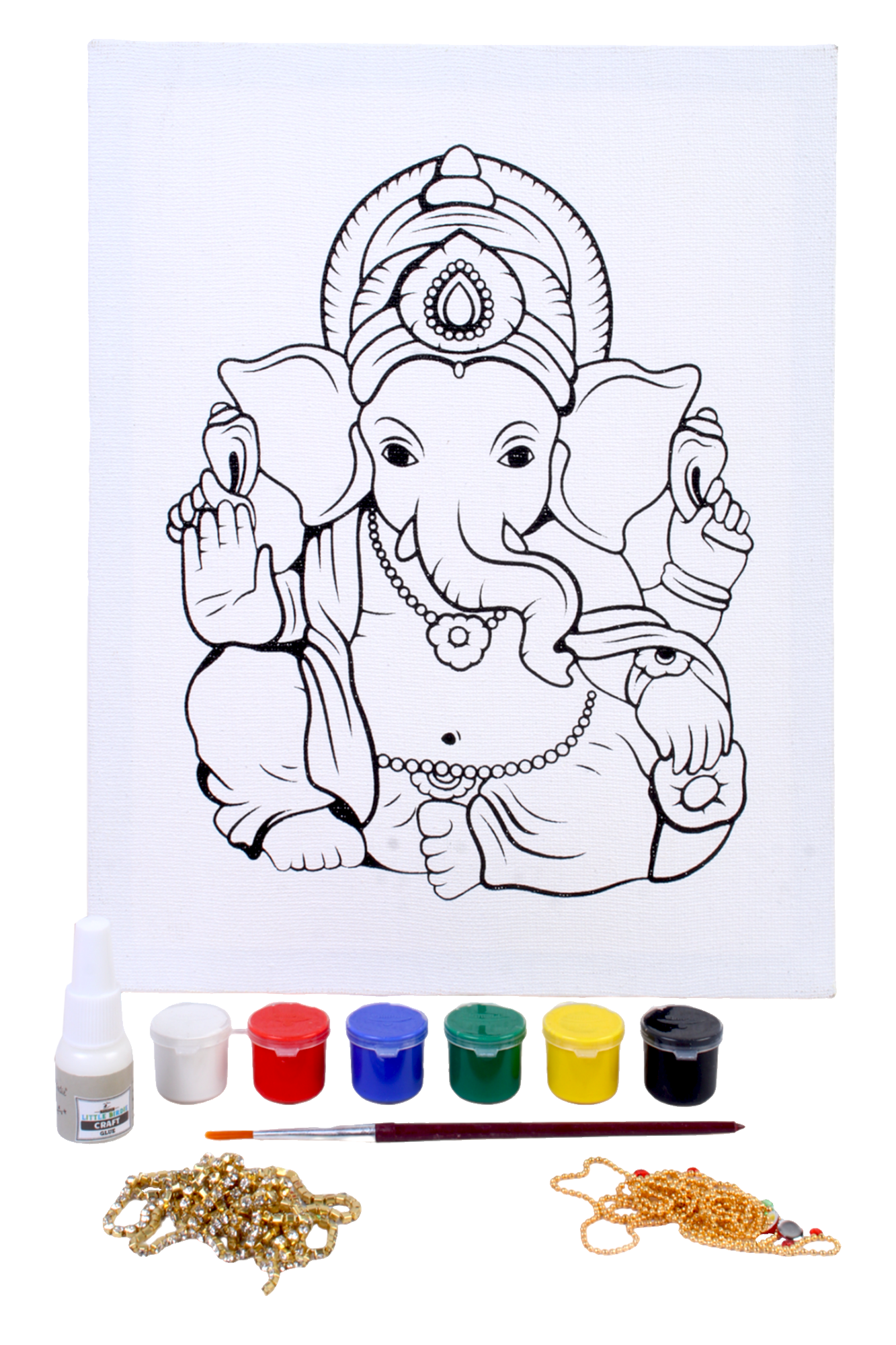 DIY Ganesha Canvas Paint & Decorative Kit