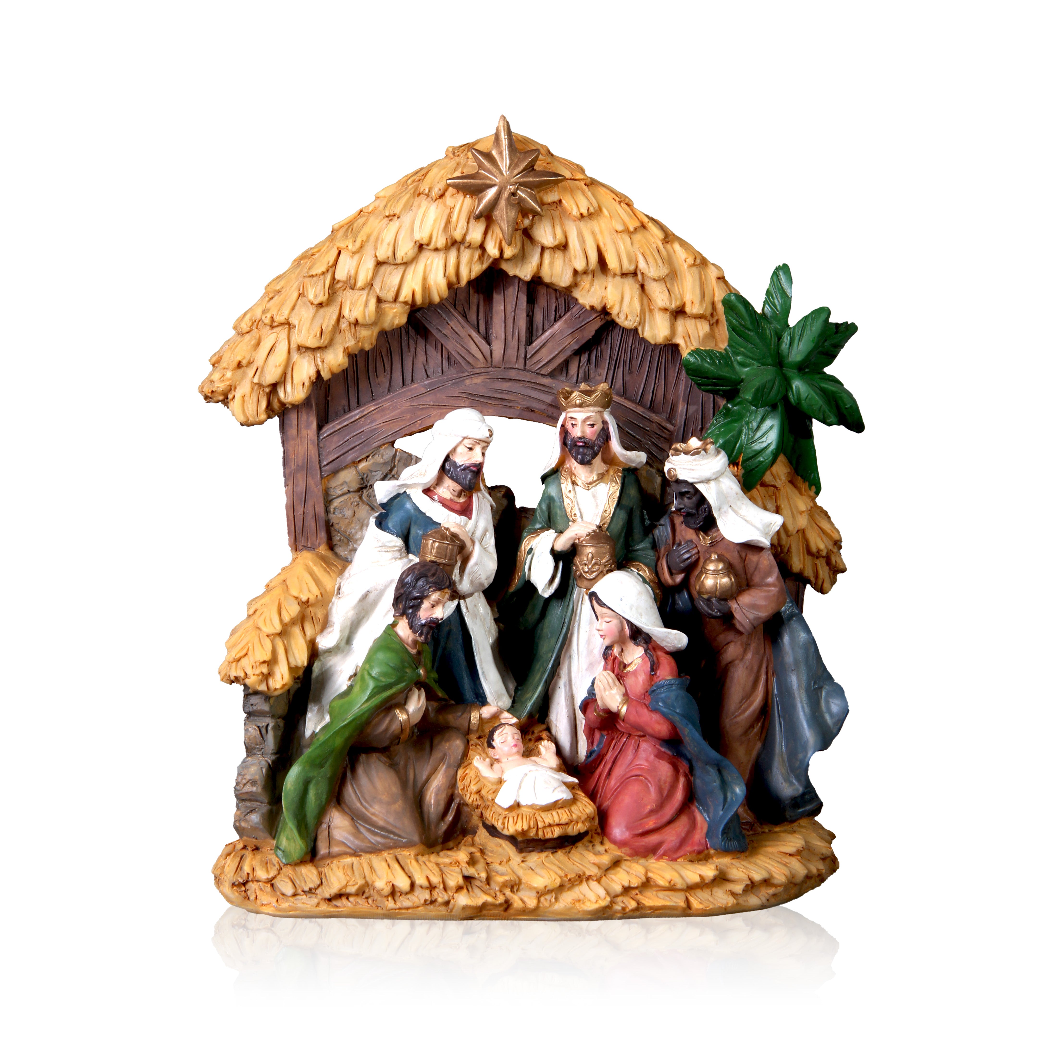Resin Nativity Crib 1Pc
