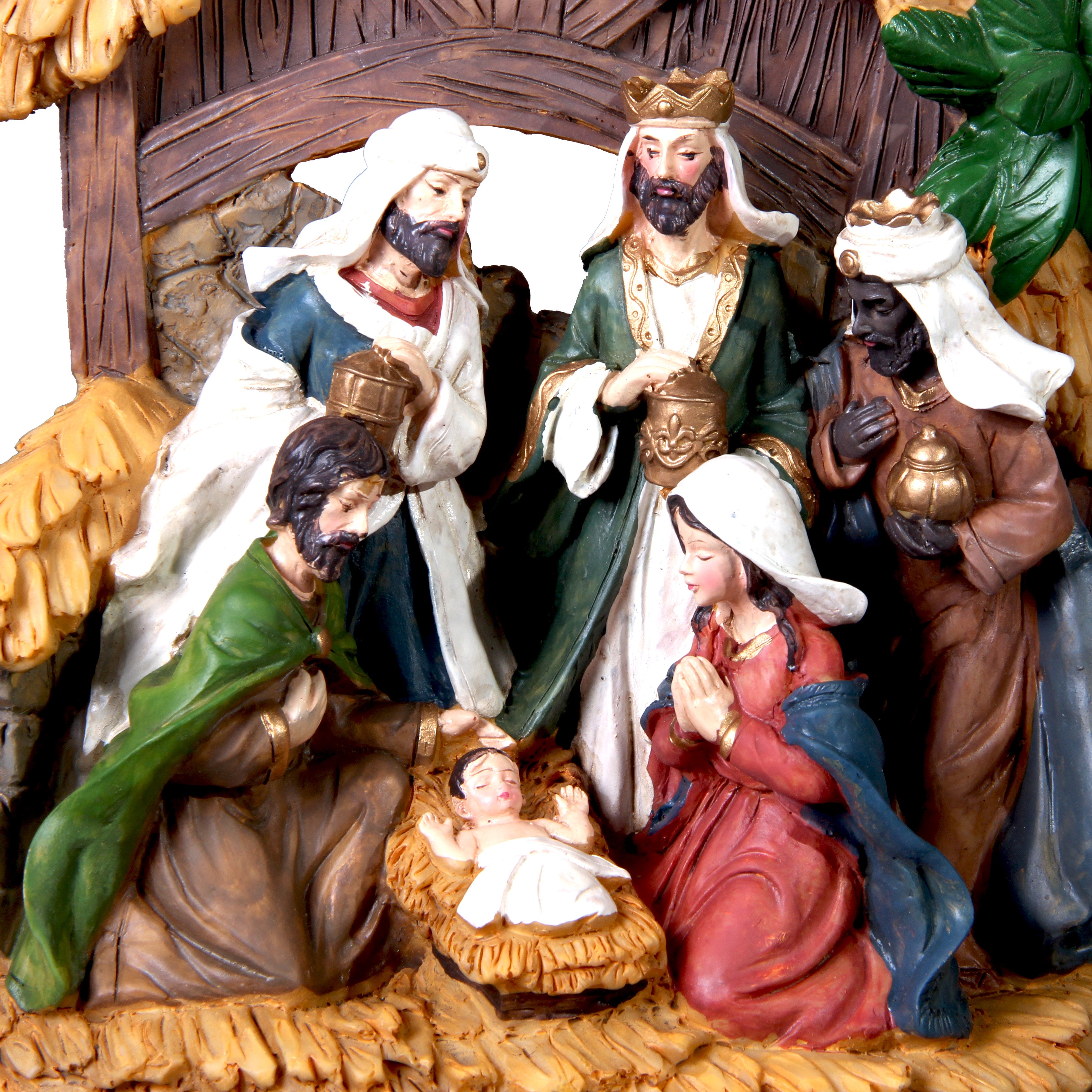 Resin Nativity Crib 1Pc