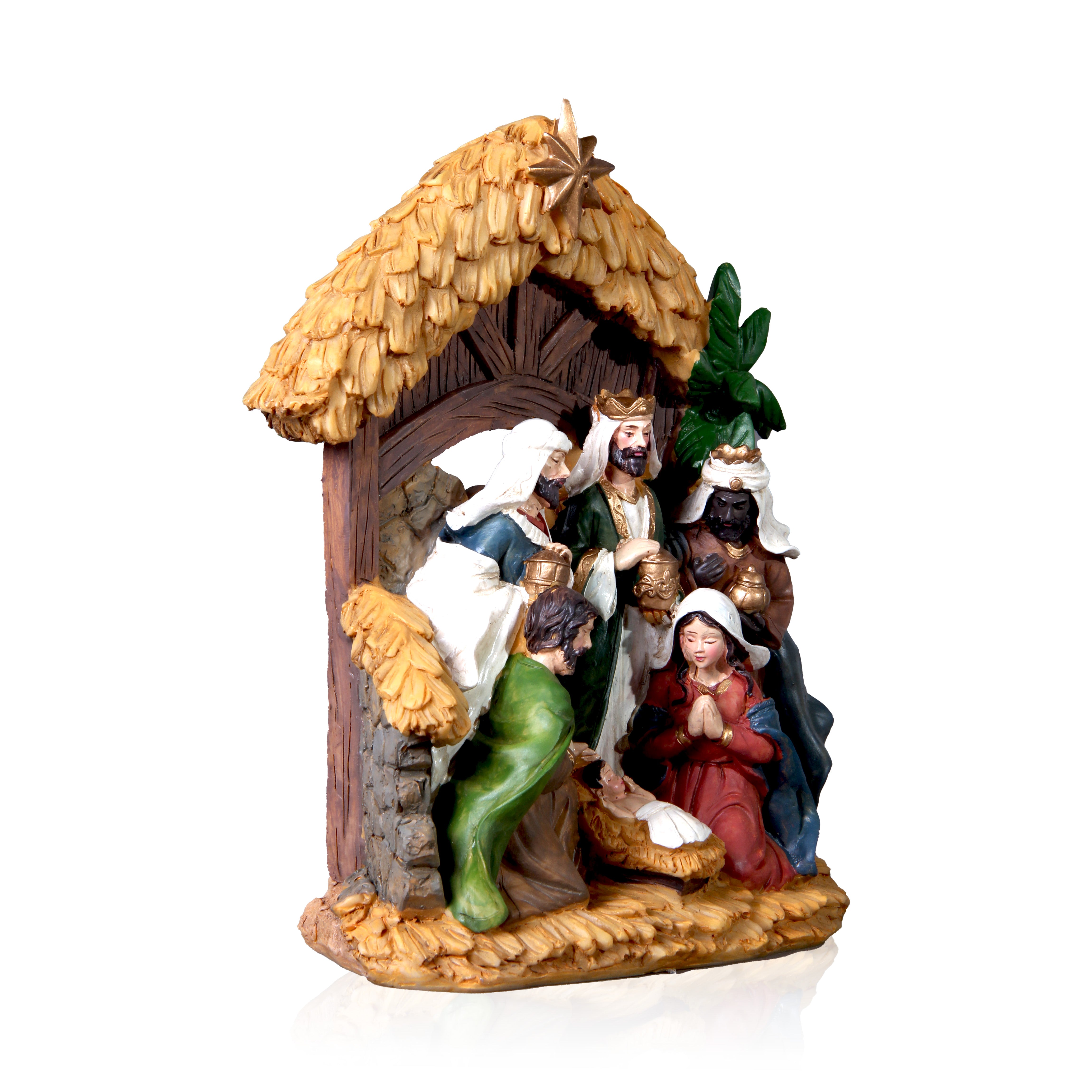 Resin Nativity Crib 1Pc