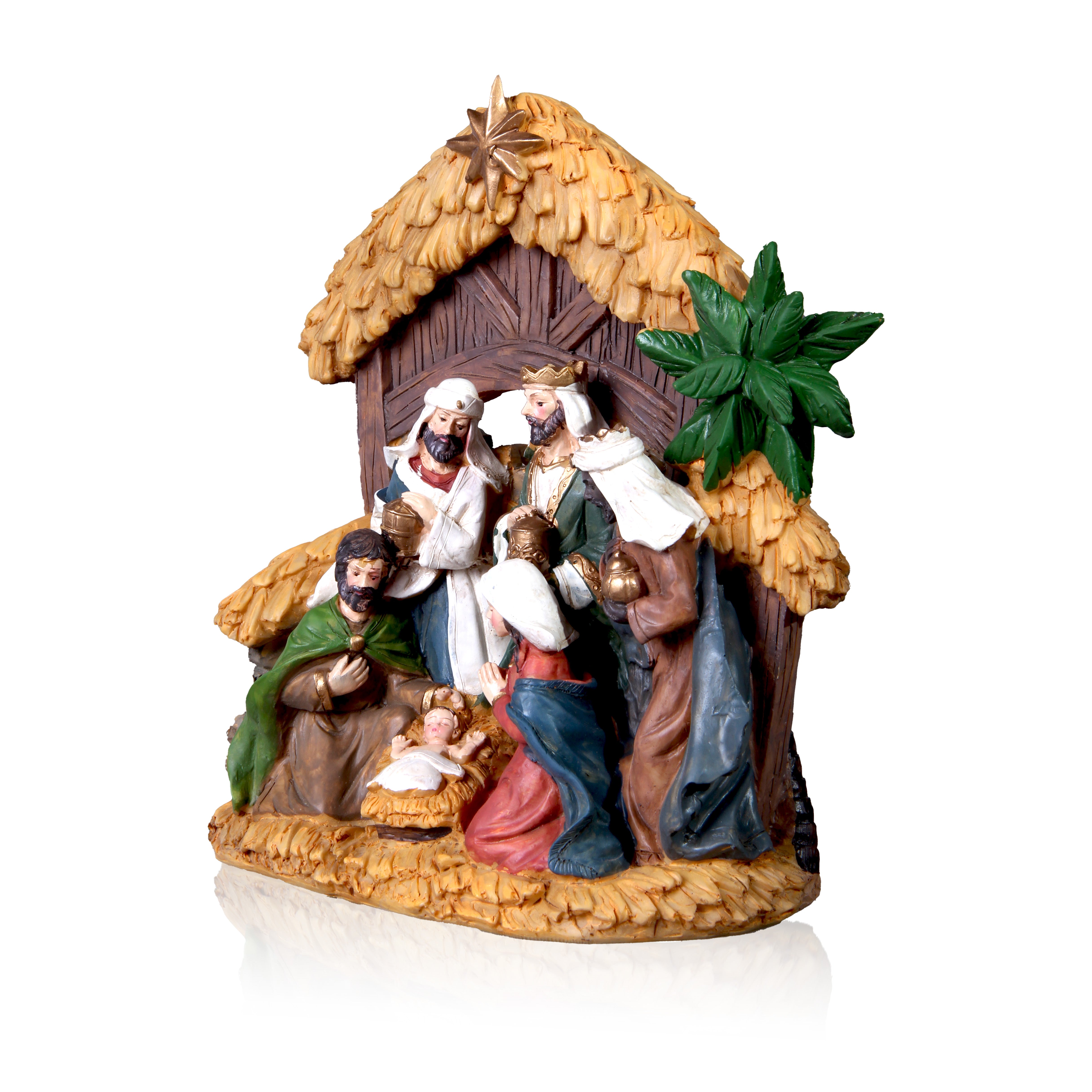 Resin Nativity Crib 1Pc