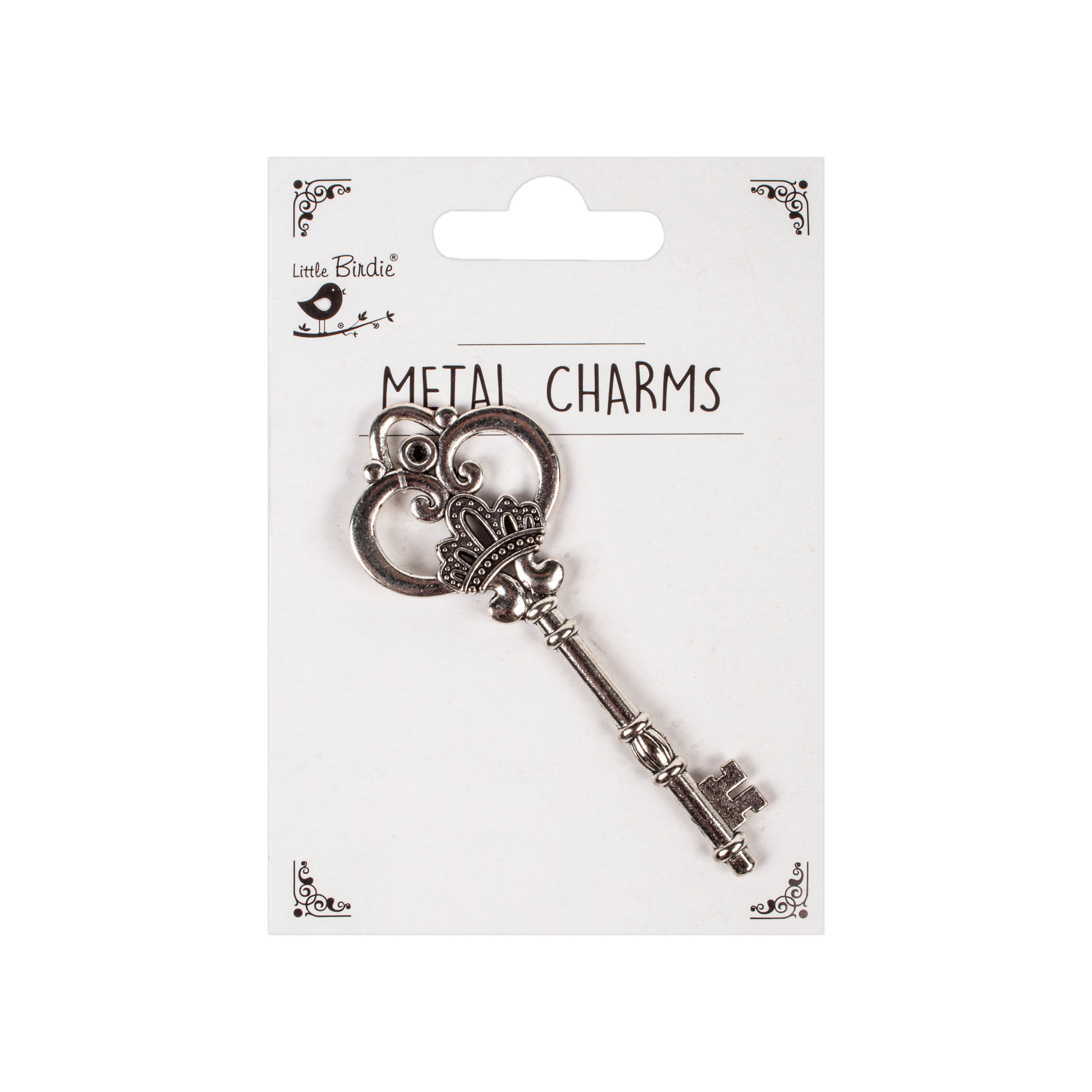 Metal Charms Vintage Key 1Pc