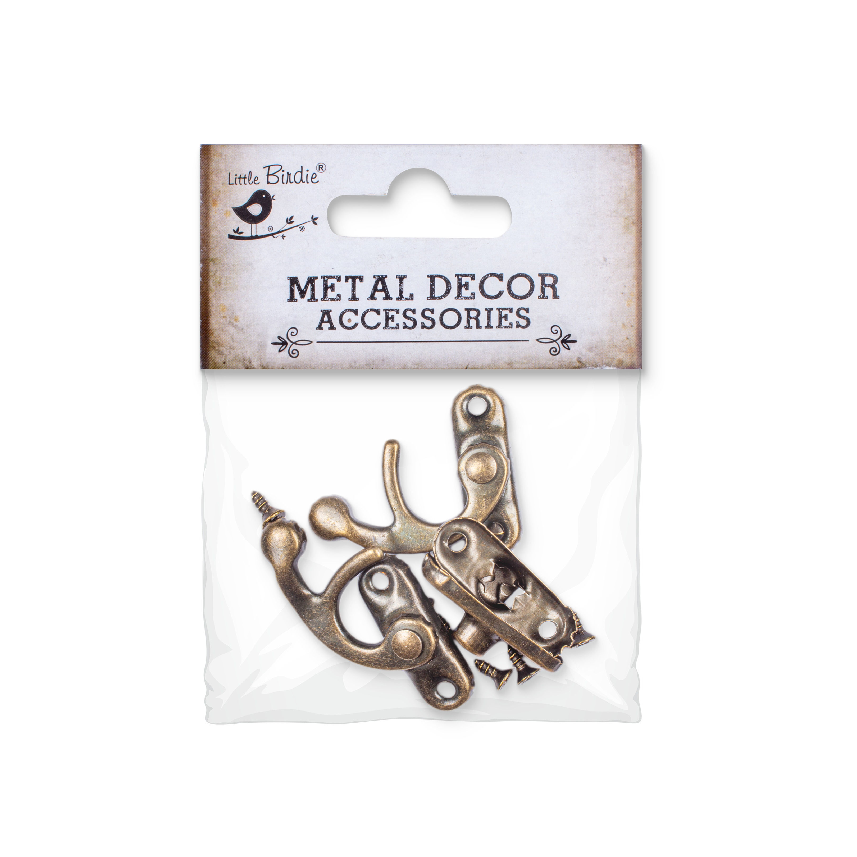 Antique Thumb Latch With Screw 4Pcs Ib