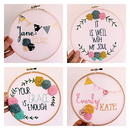 Pine Wooden Embroidery Hoops Square With Brass Screw 10Inch 1Pc