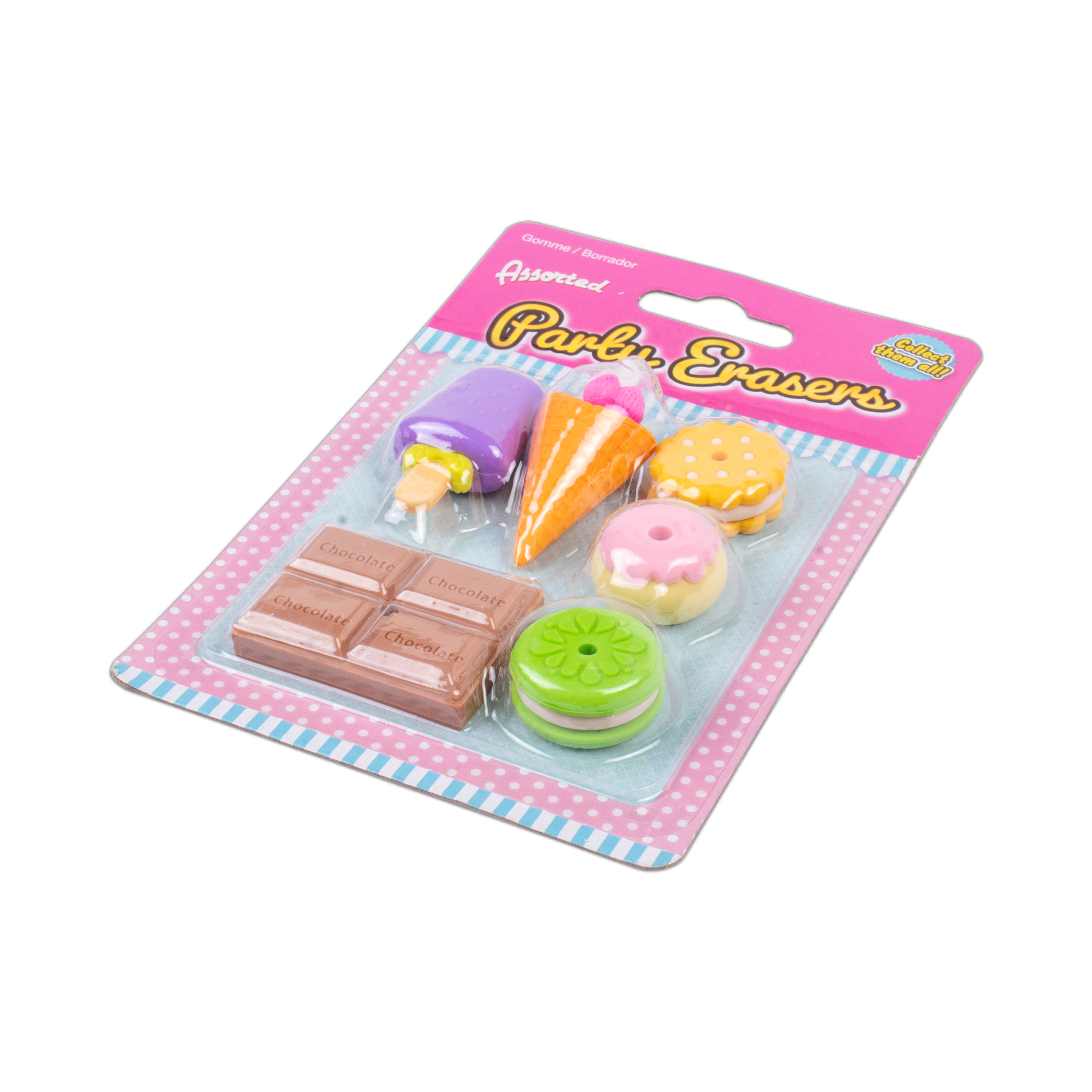 Erasers Set Sweet 1Set Blistter Ub