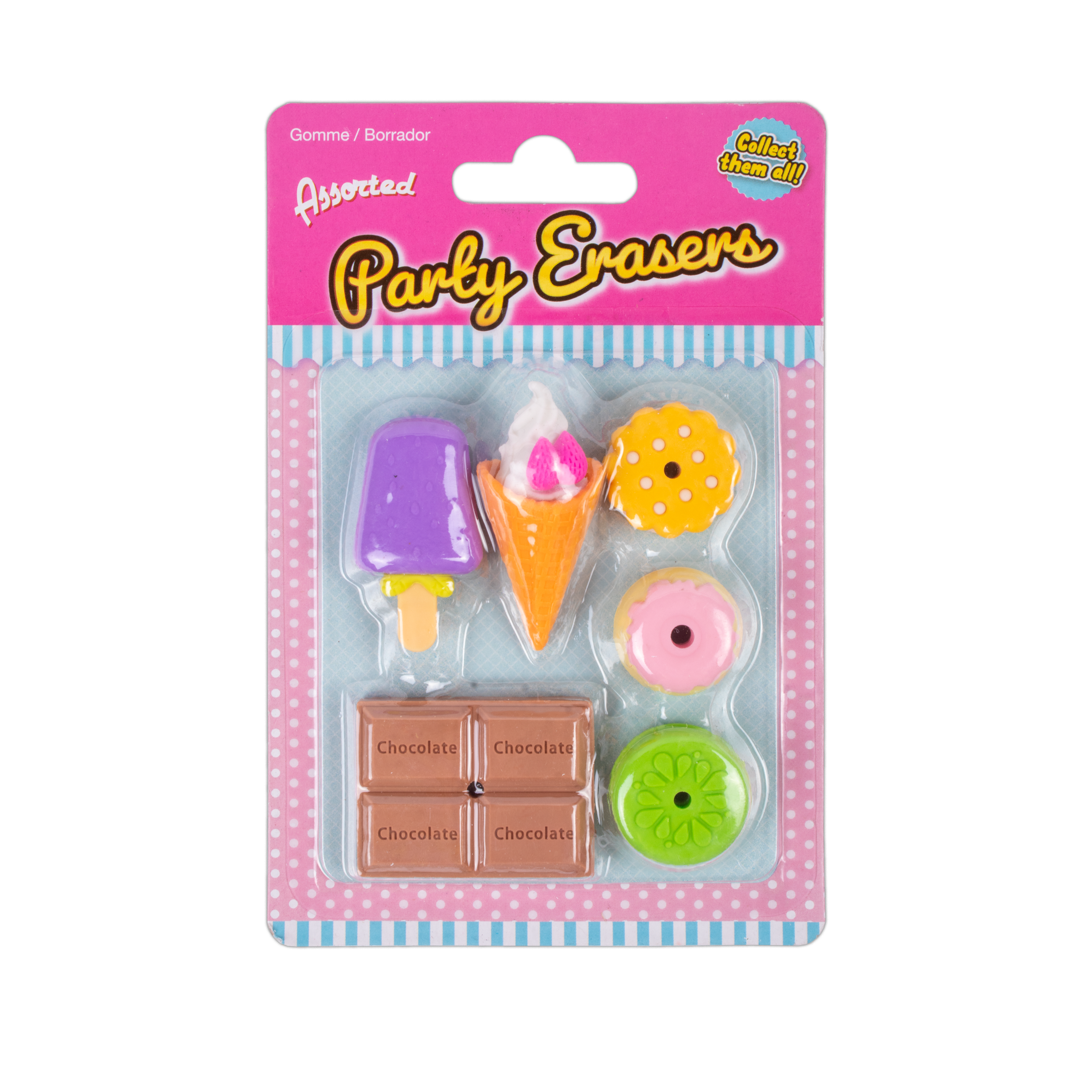 Erasers Set Sweet 1Set Blistter Ub