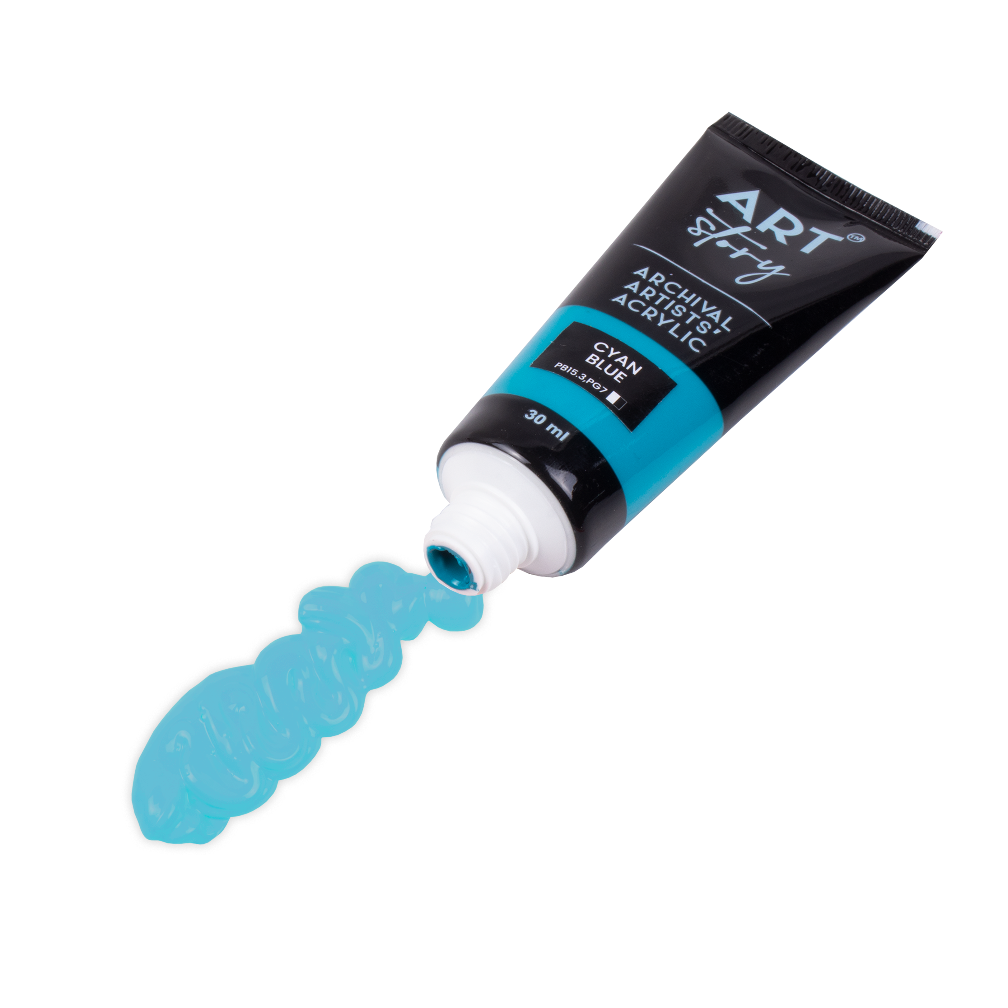 Artists Acrylic Colour Cyano Blue 30ml Tube
