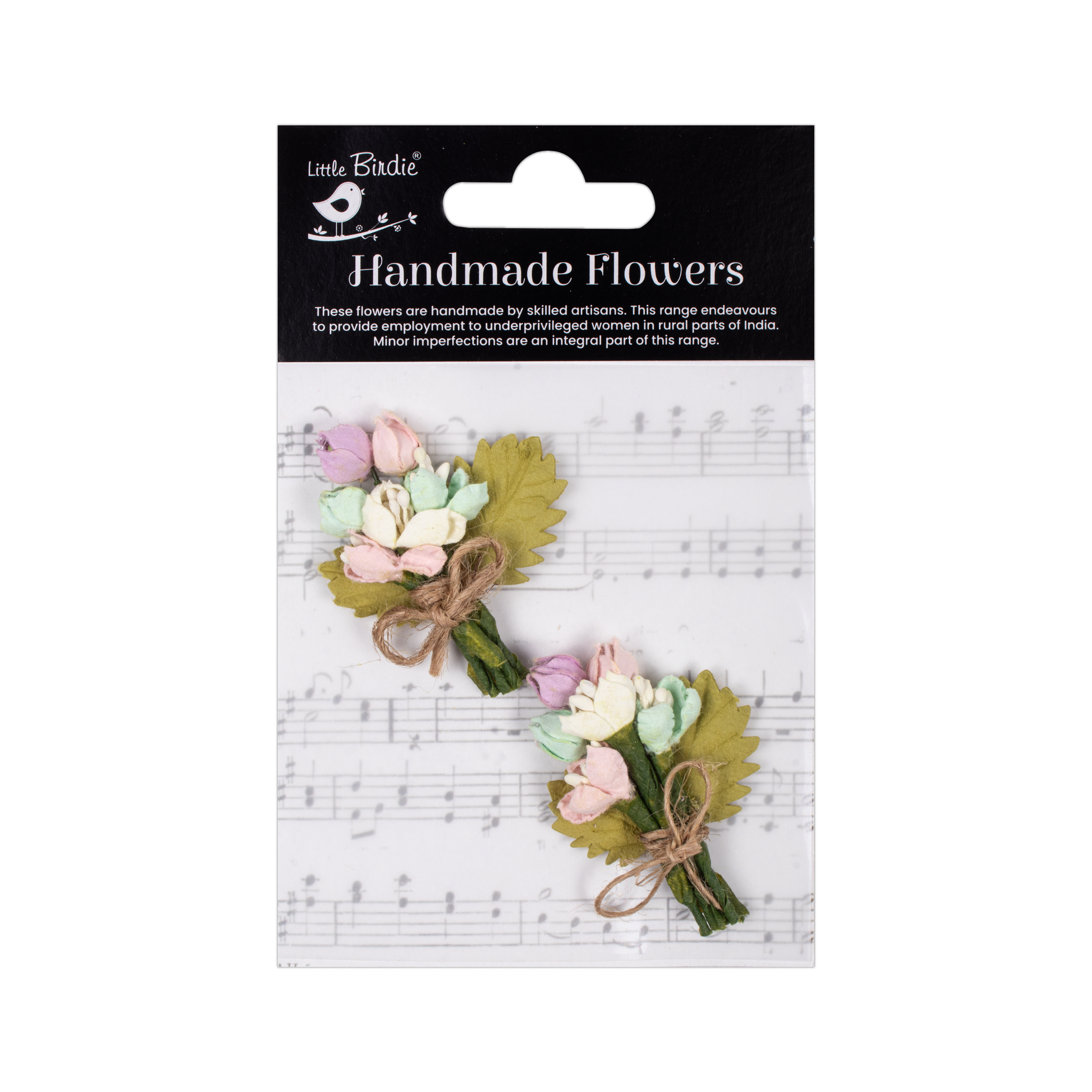 Handmade Flowers Fairy Garden Jubilee Approx 3.5Cm 2Pc