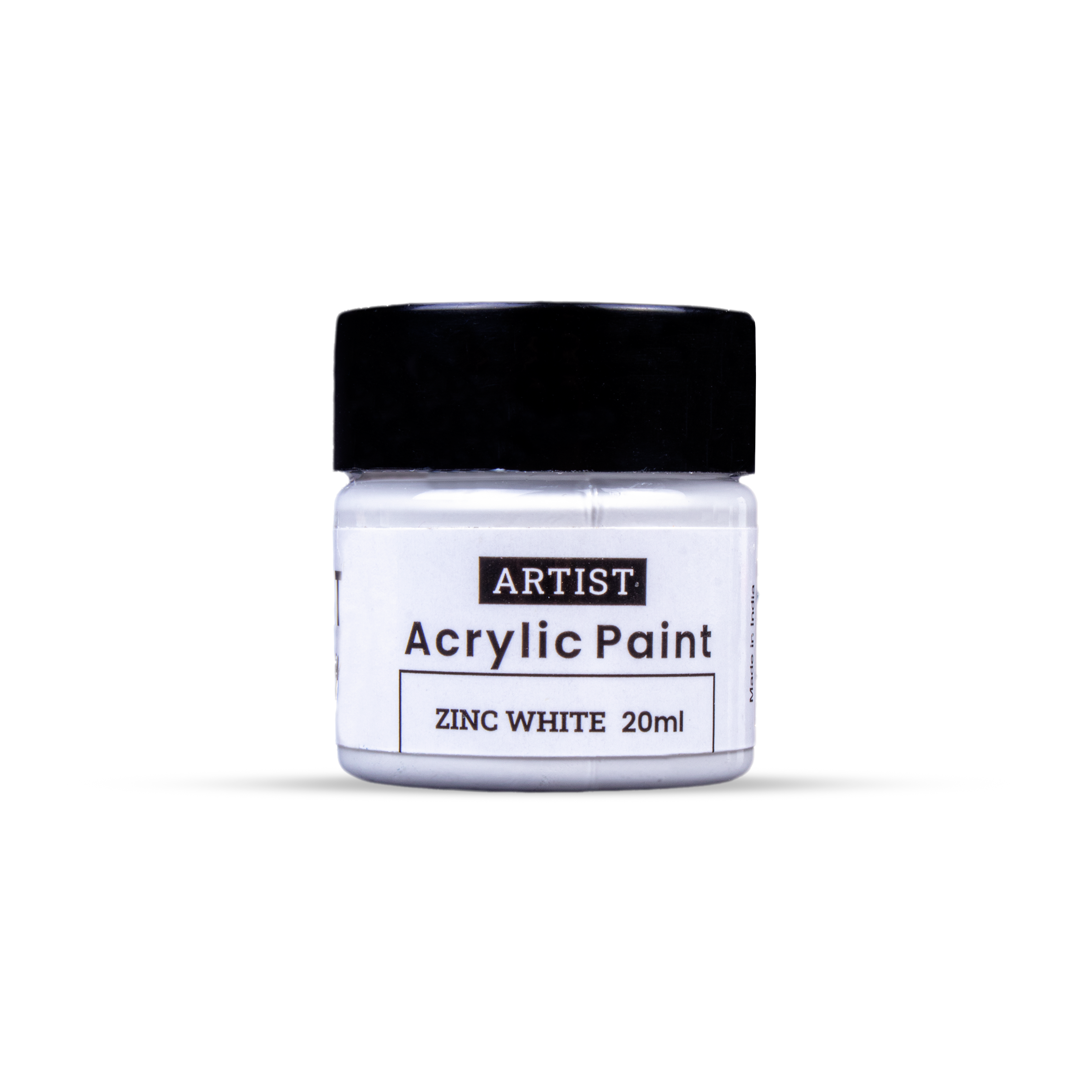Acrylic Colour Zinc White 20ml Bottle