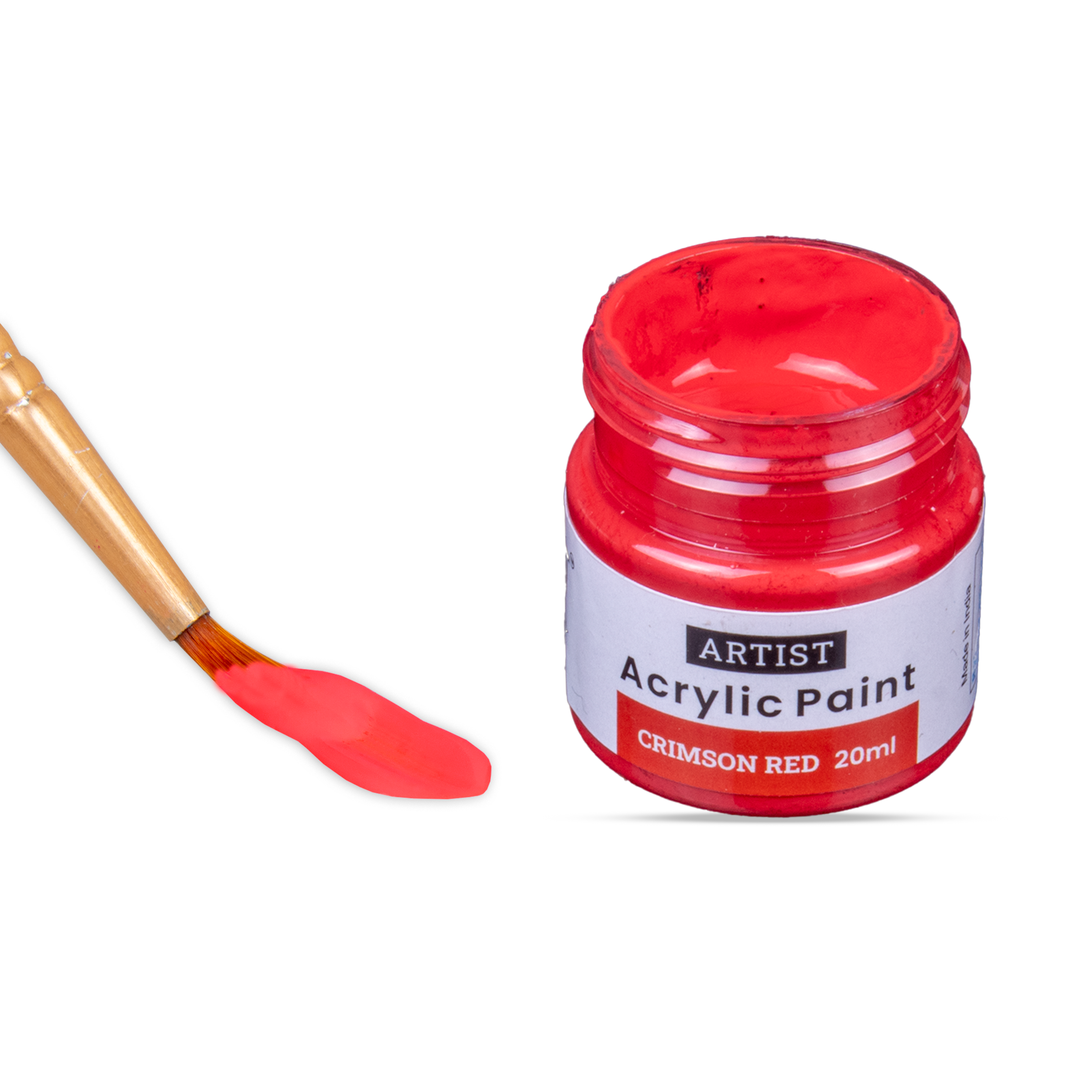 Acrylic Colour Crimson Red 20ml Bottle