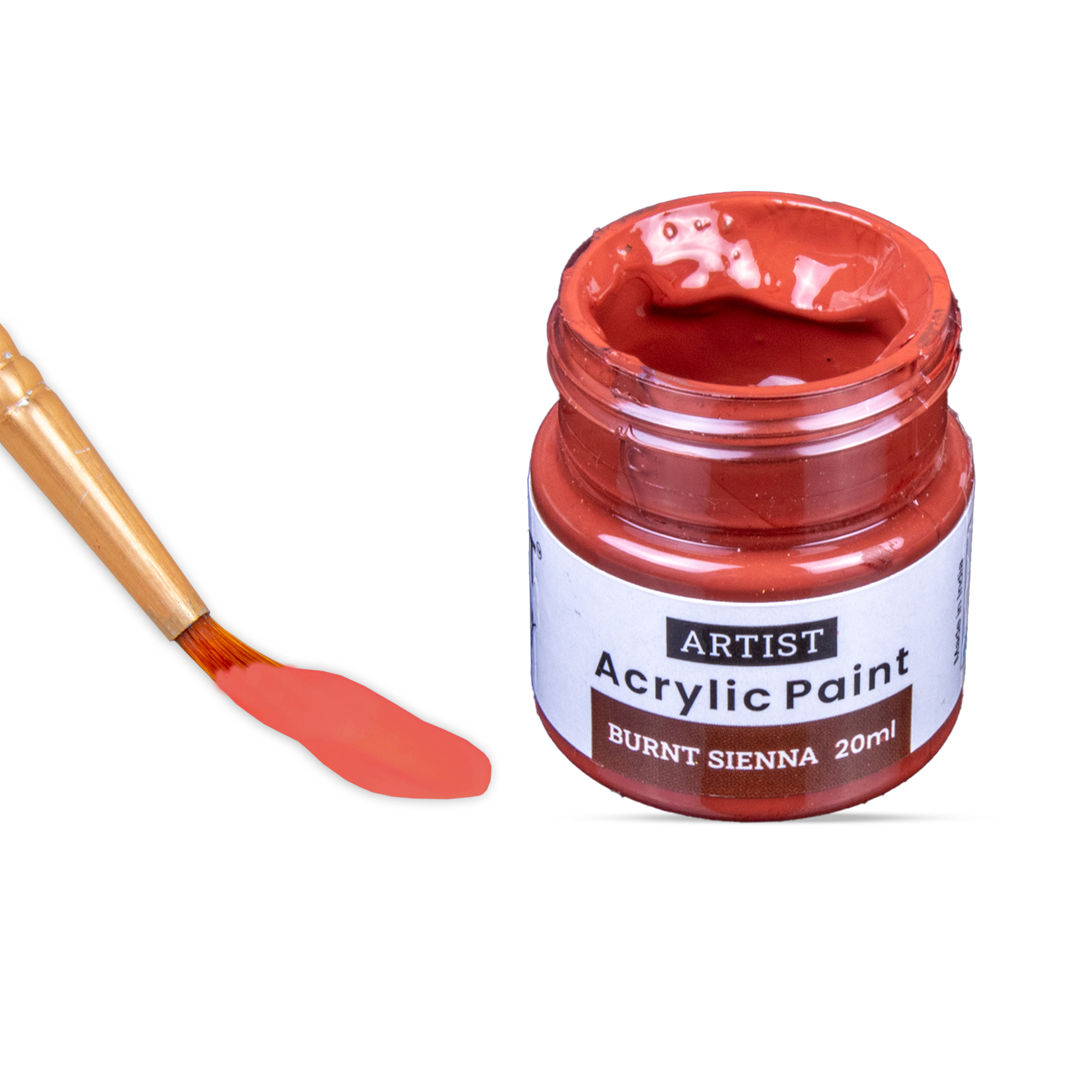 Acrylic Colour Burnt Sienna 20ml Bottle