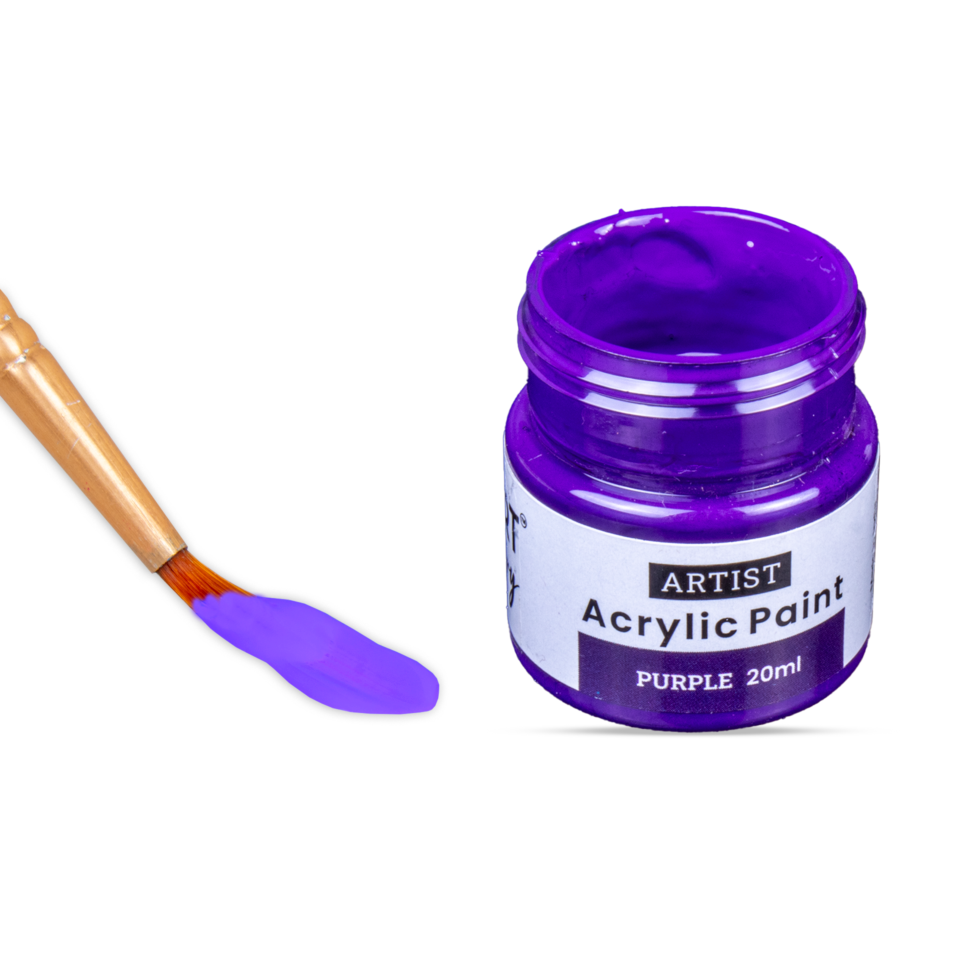 Acrylic Colour Set Vibrant 6 Colors X 20ml each