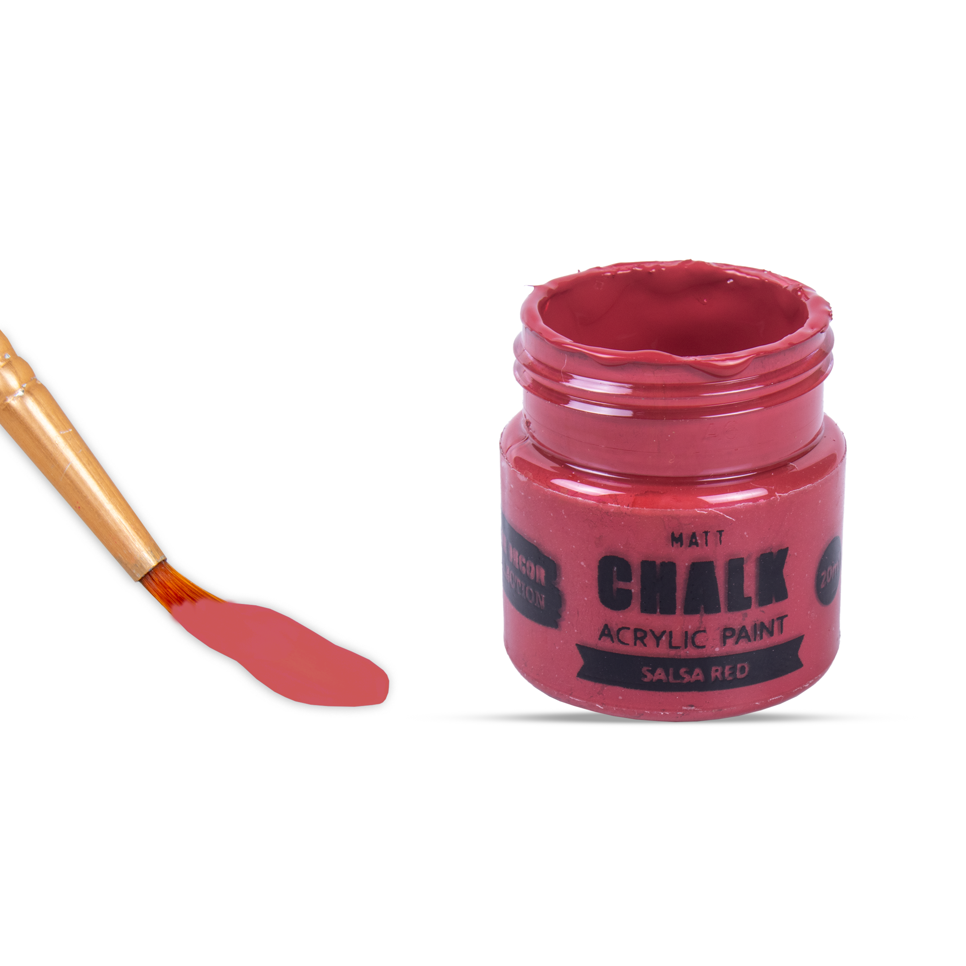 Home Decor Chalk Paint Salsa Red 20ml Bottle