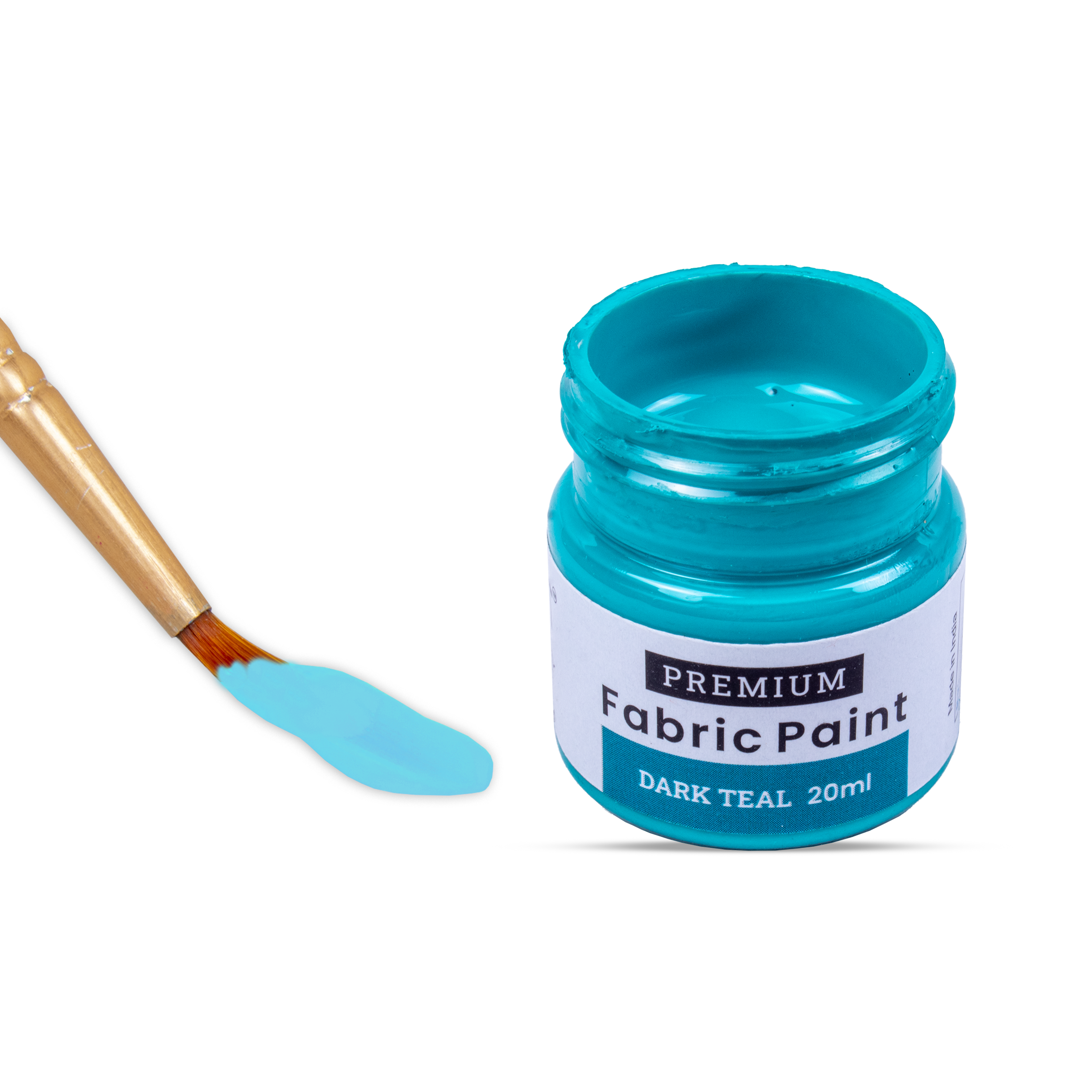 Premium Fabric Paint Dark Teal 20ml Bottle