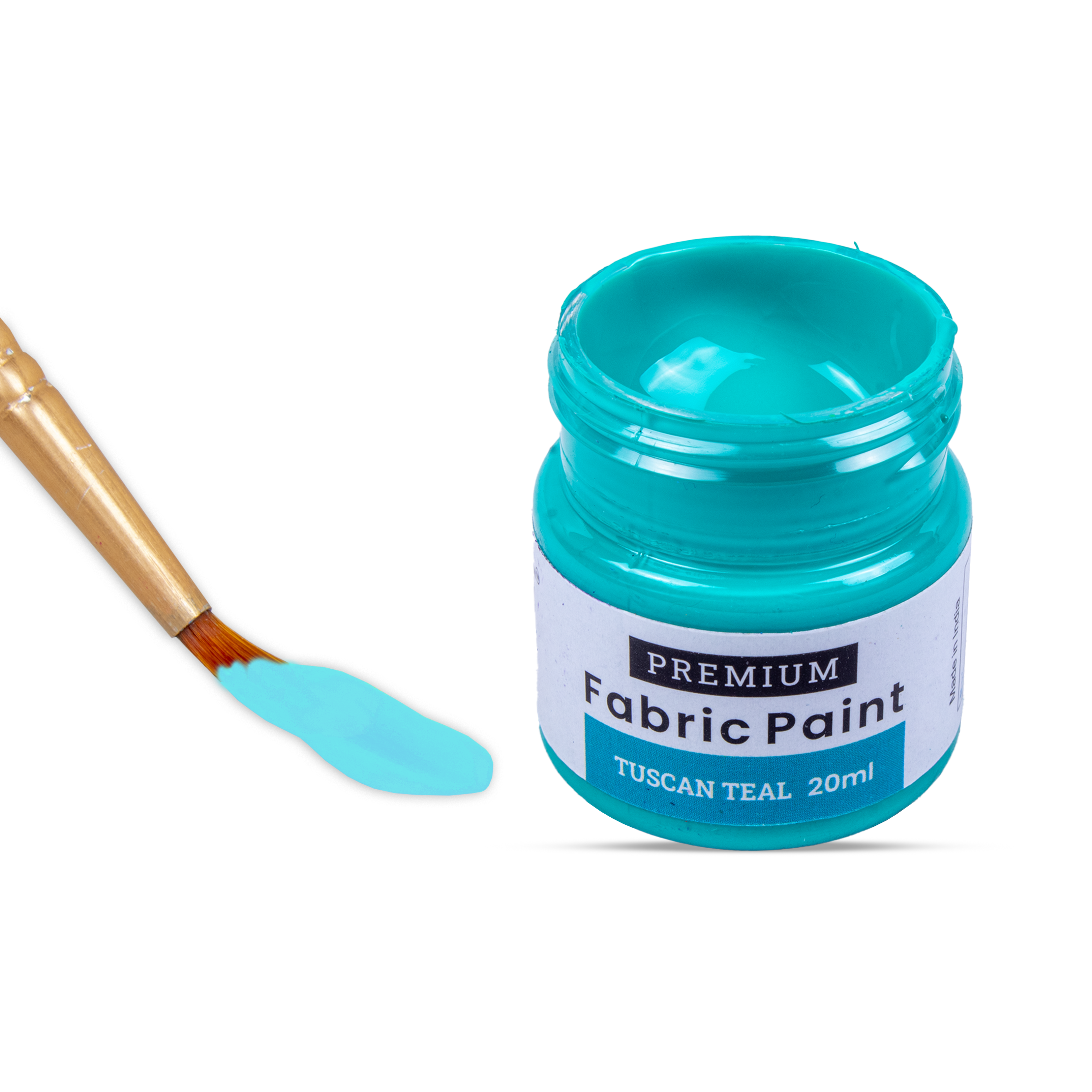 Premium Fabric Paint Tuscan Teal 20ml Bottle