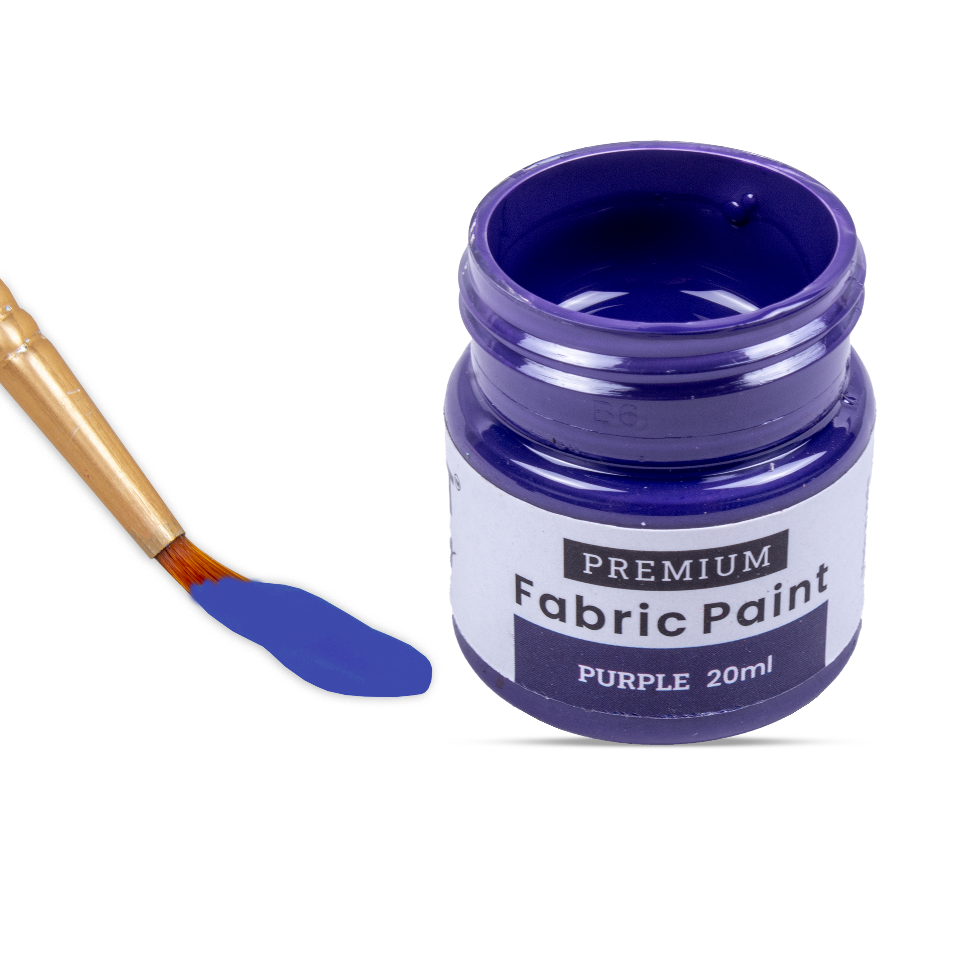 Premium Fabric Paint Purple 20ml Bottle