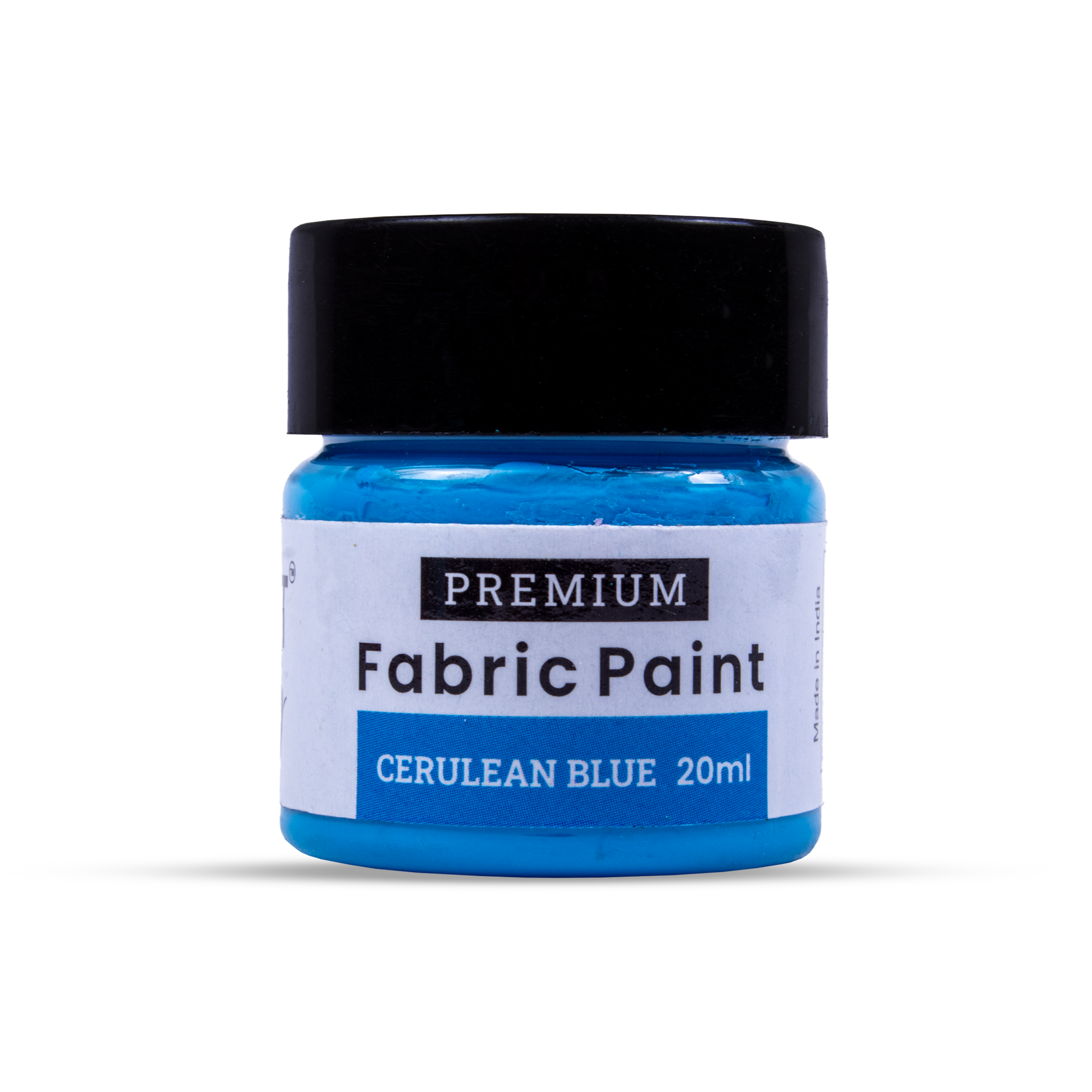 Premium Fabric Paint Cerulean Blue 20ml Bottle