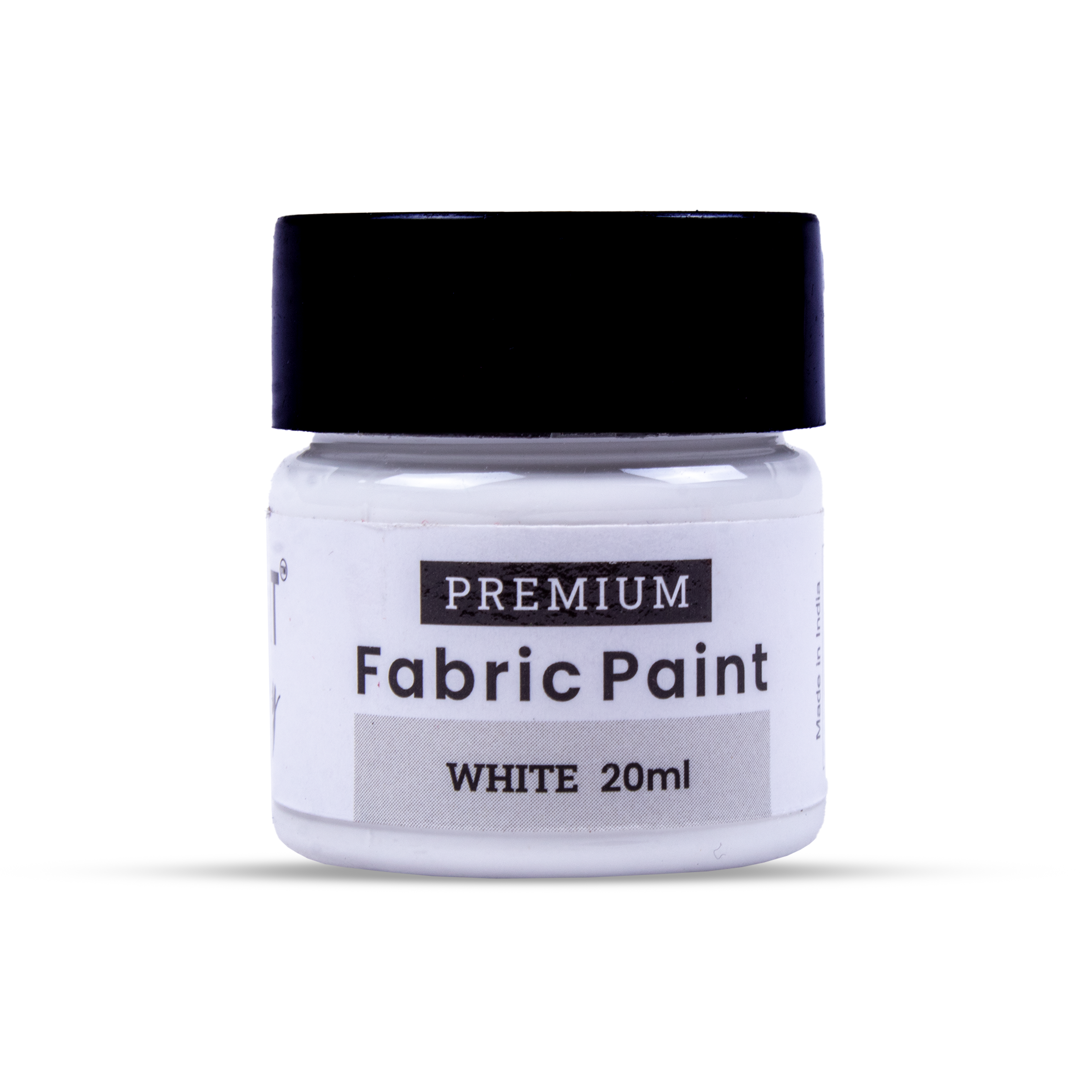 Premium Fabric Paint White 20ml Bottle