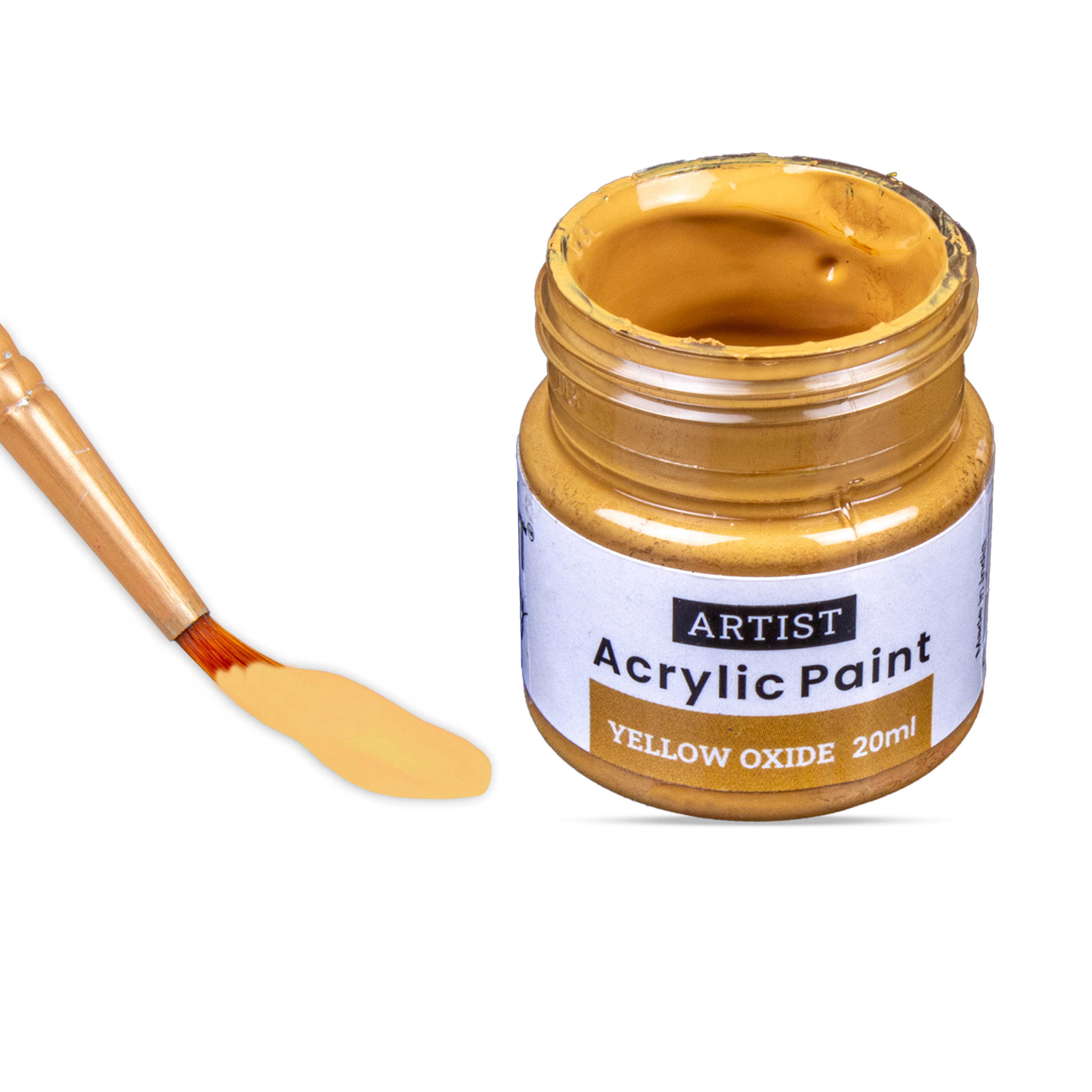 Acrylic Colour Yellow Oxide 20ml Bottle