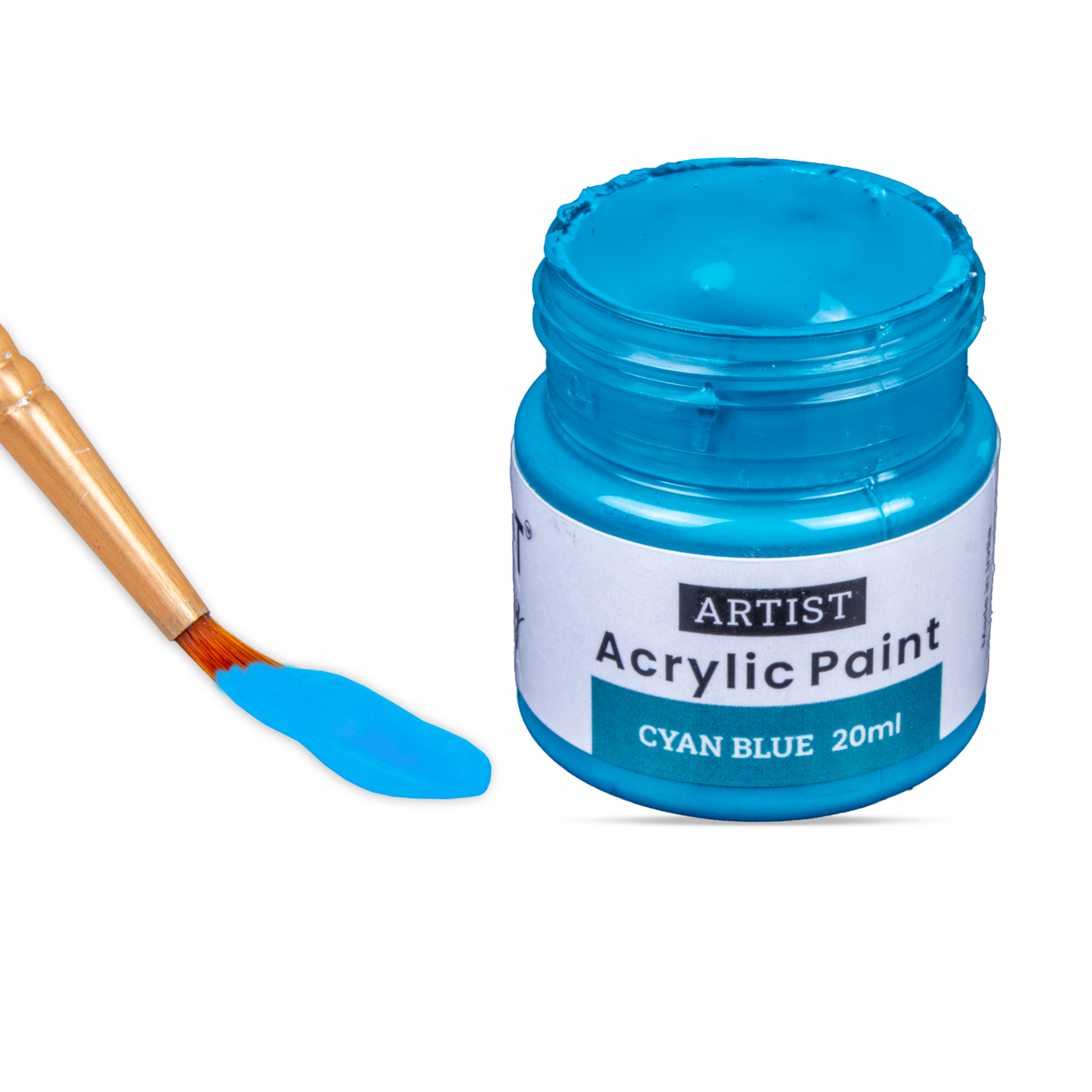 Acrylic Colour Cyan Blue 20ml Bottle