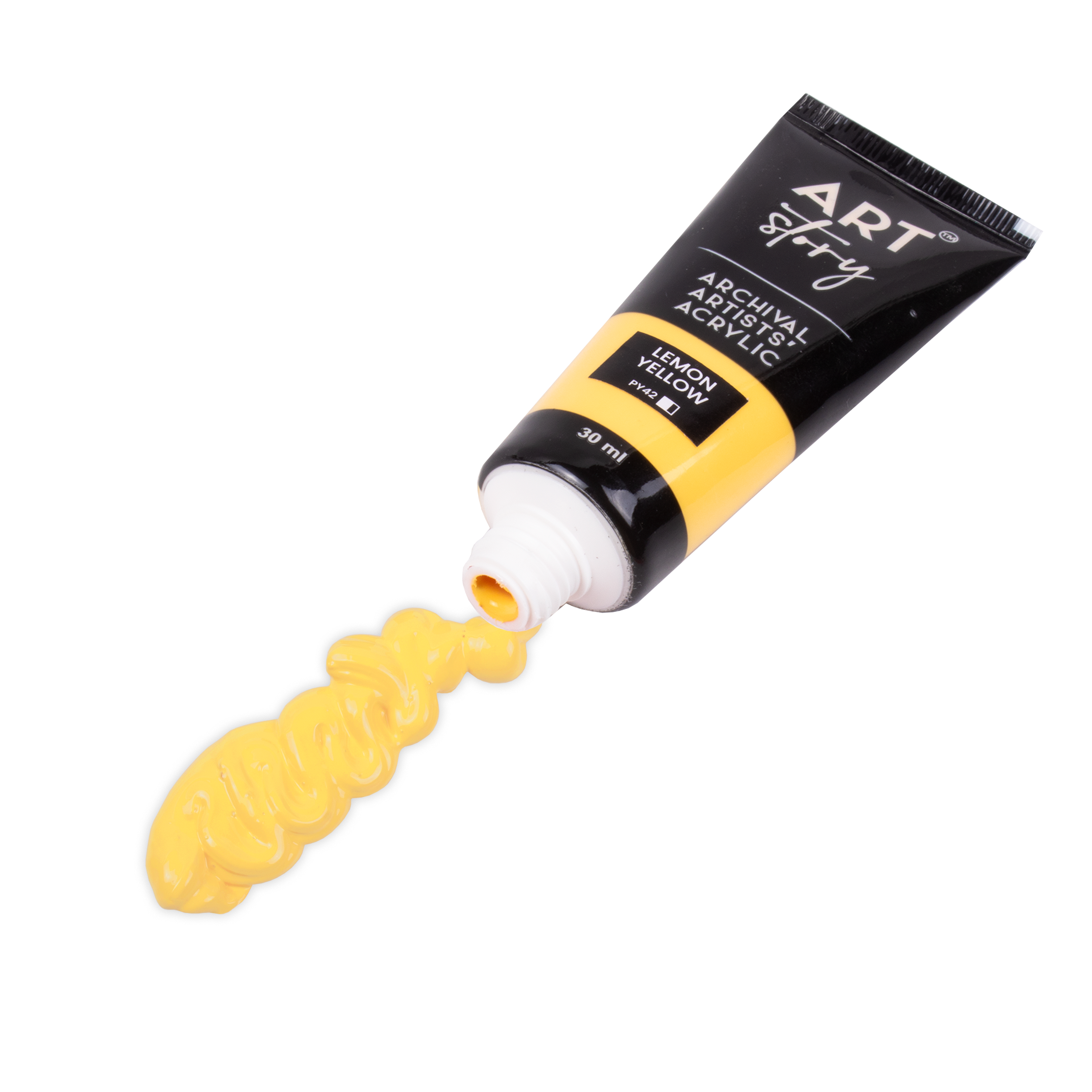 Artists Acrylic Colour Lemon Yellow 30ml Tube