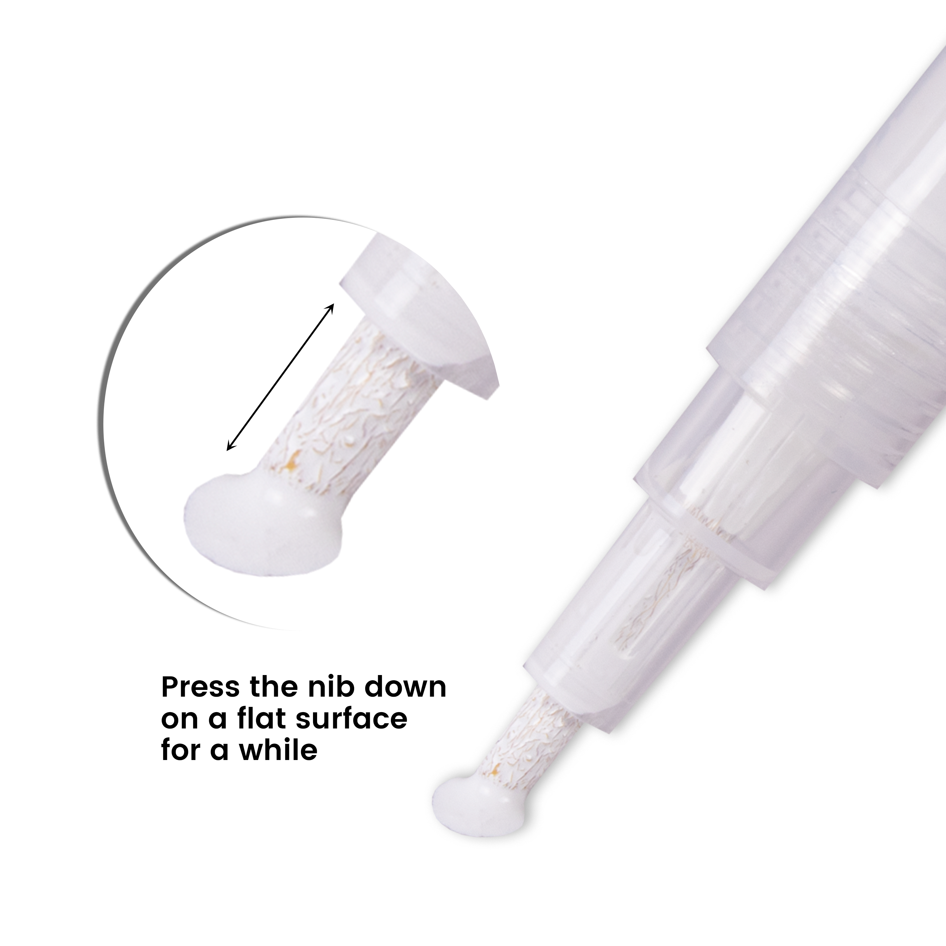 Acrylic Paint Marker Pen Water Based White 1mm Tip 1pc