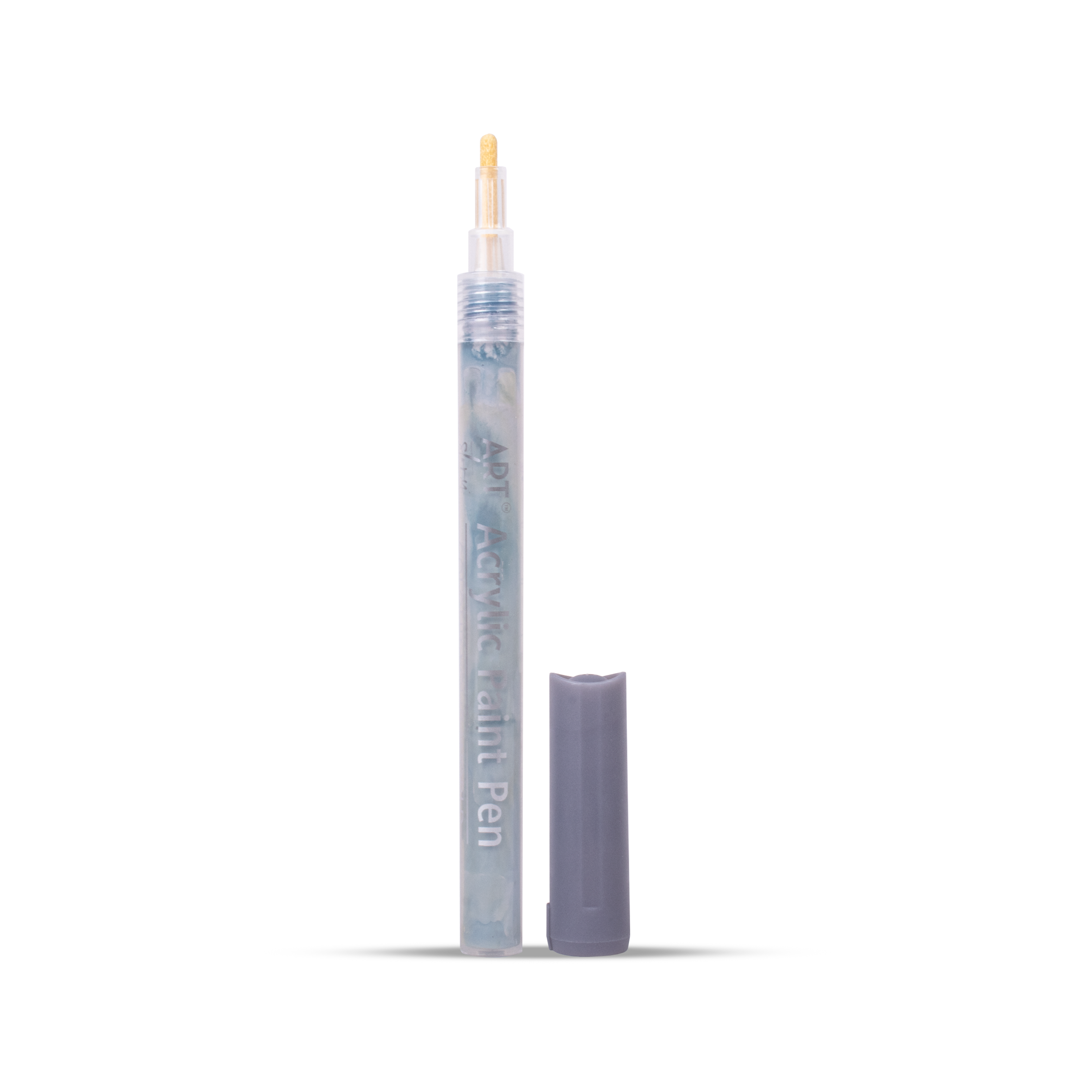Acrylic Paint Marker Pen Water Based Steel Grey 1mm Tip 1pc