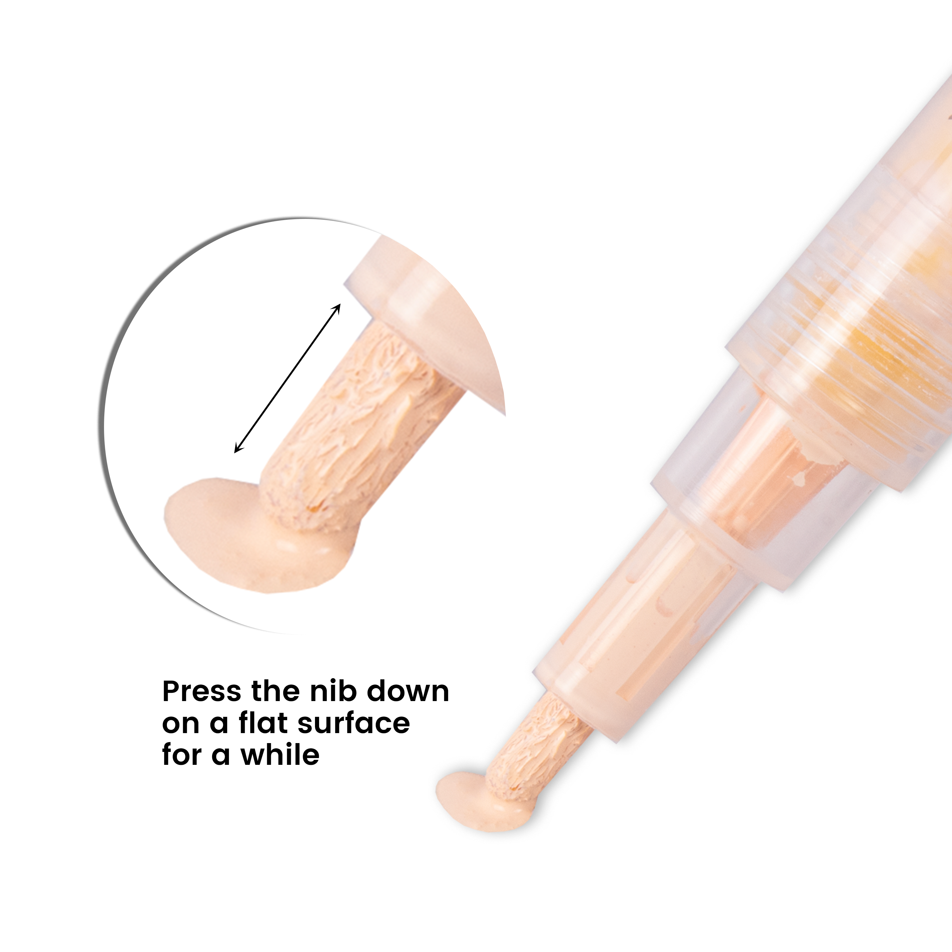 Acrylic Paint Marker Pen Water Based Peach 1mm Tip 1pc