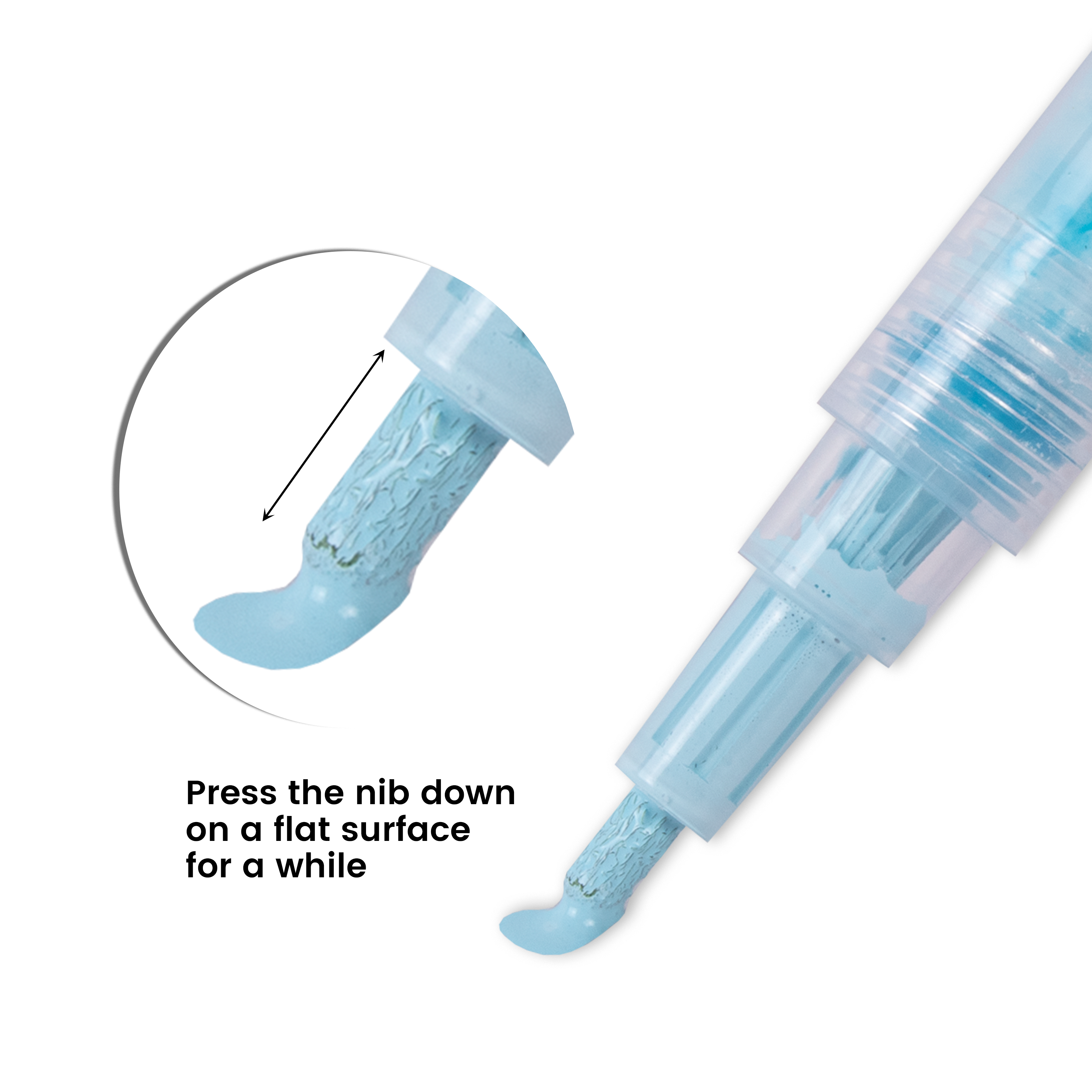 Acrylic Paint Marker Pen Water Based Sky Blue 1mm Tip 1pc