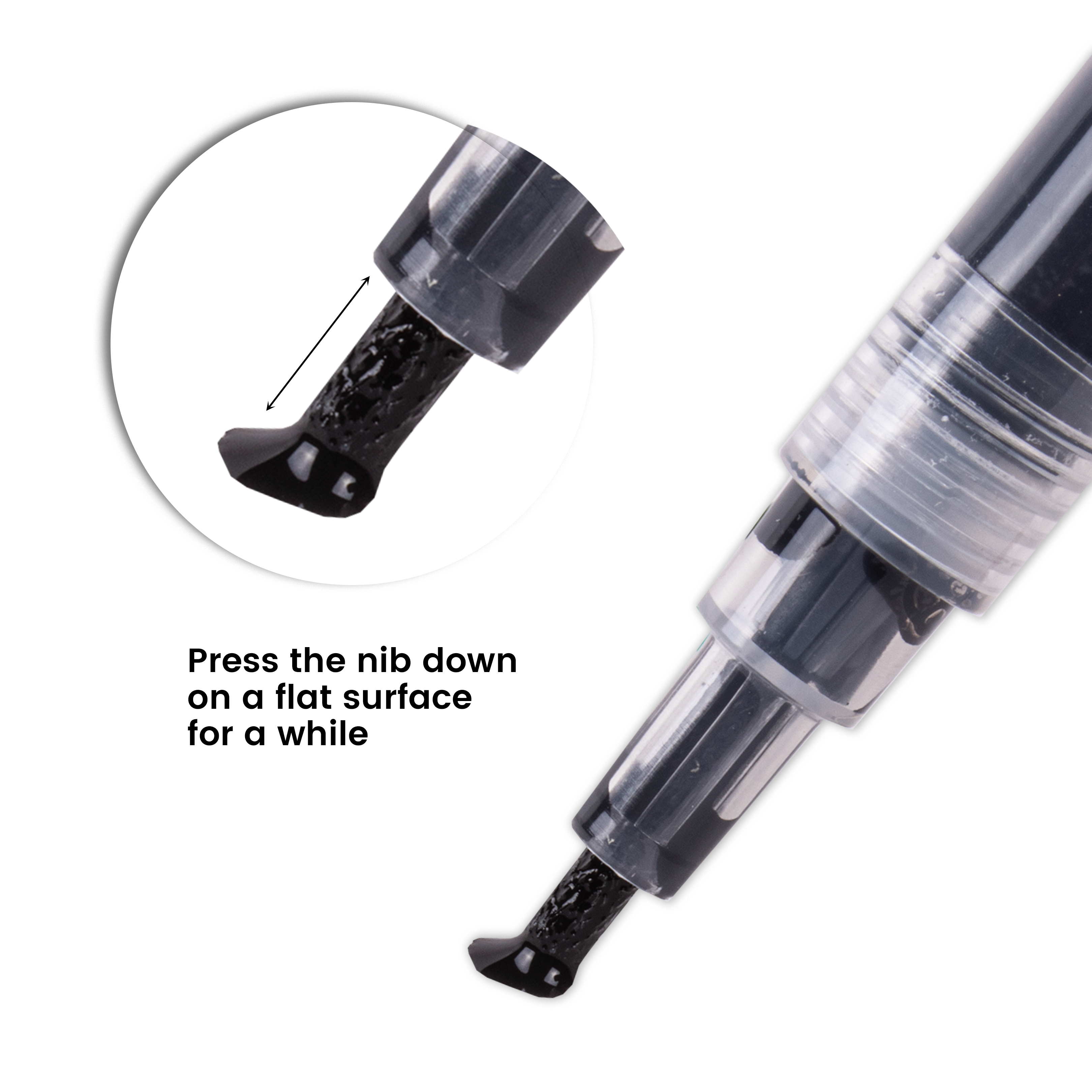 Acrylic Paint Marker Pen Water Based Black 1mm Tip 1pc