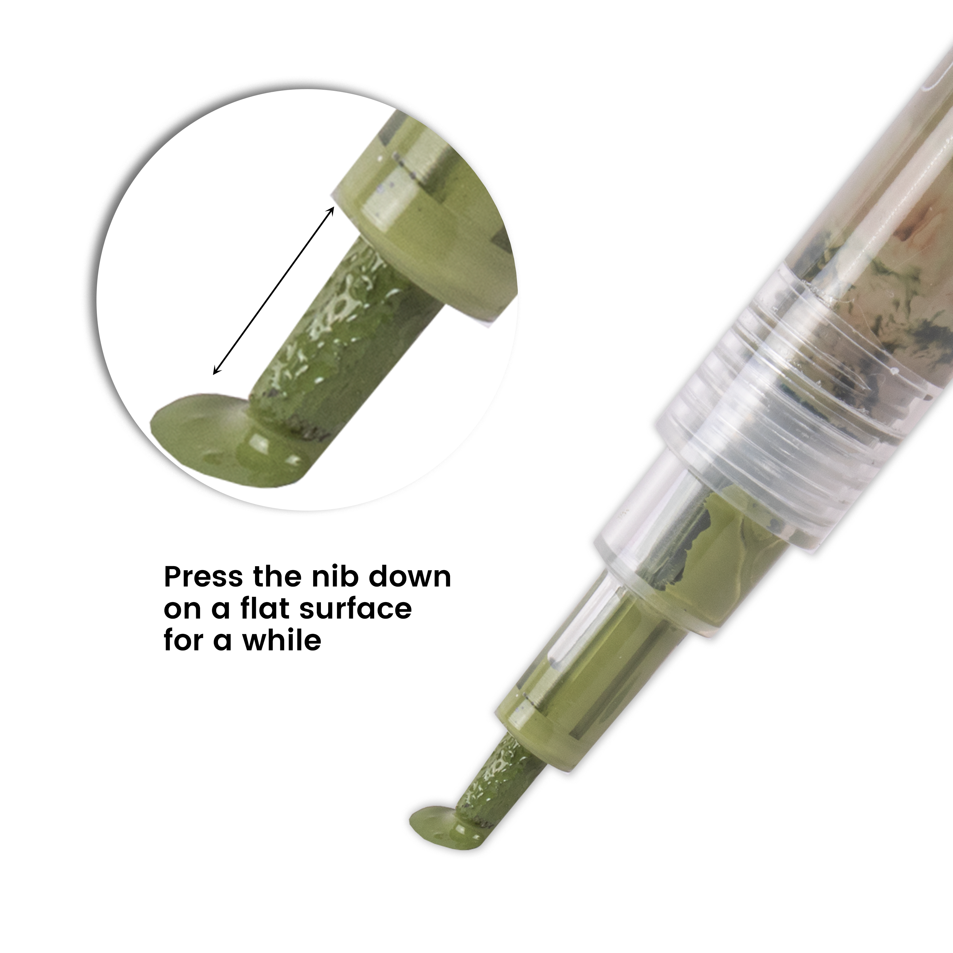 Acrylic Paint Marker Pen Water Based Sap Green 1mm Tip 1pc