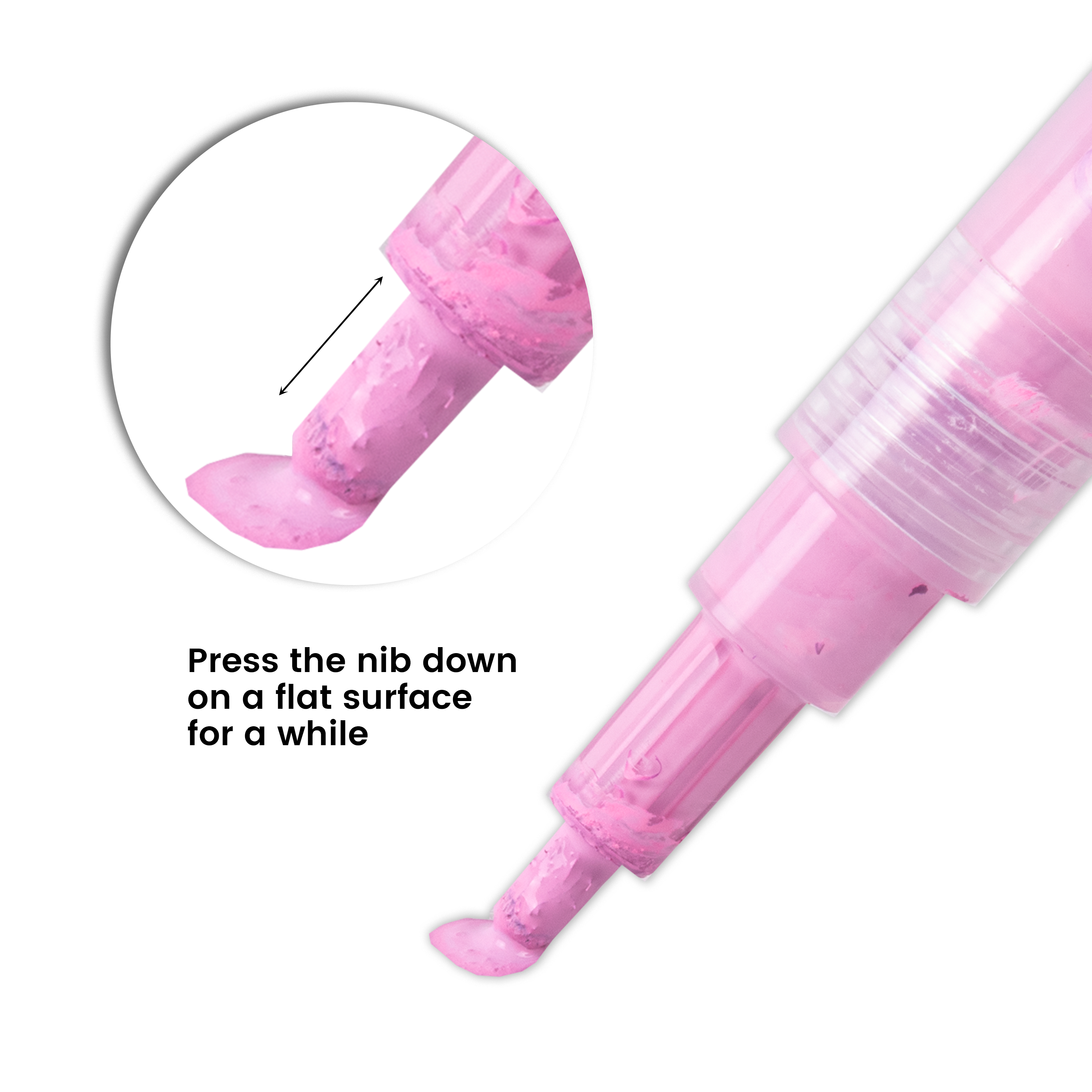 Acrylic Paint Marker Pen Water Based Blush Pink 1mm Tip 1pc