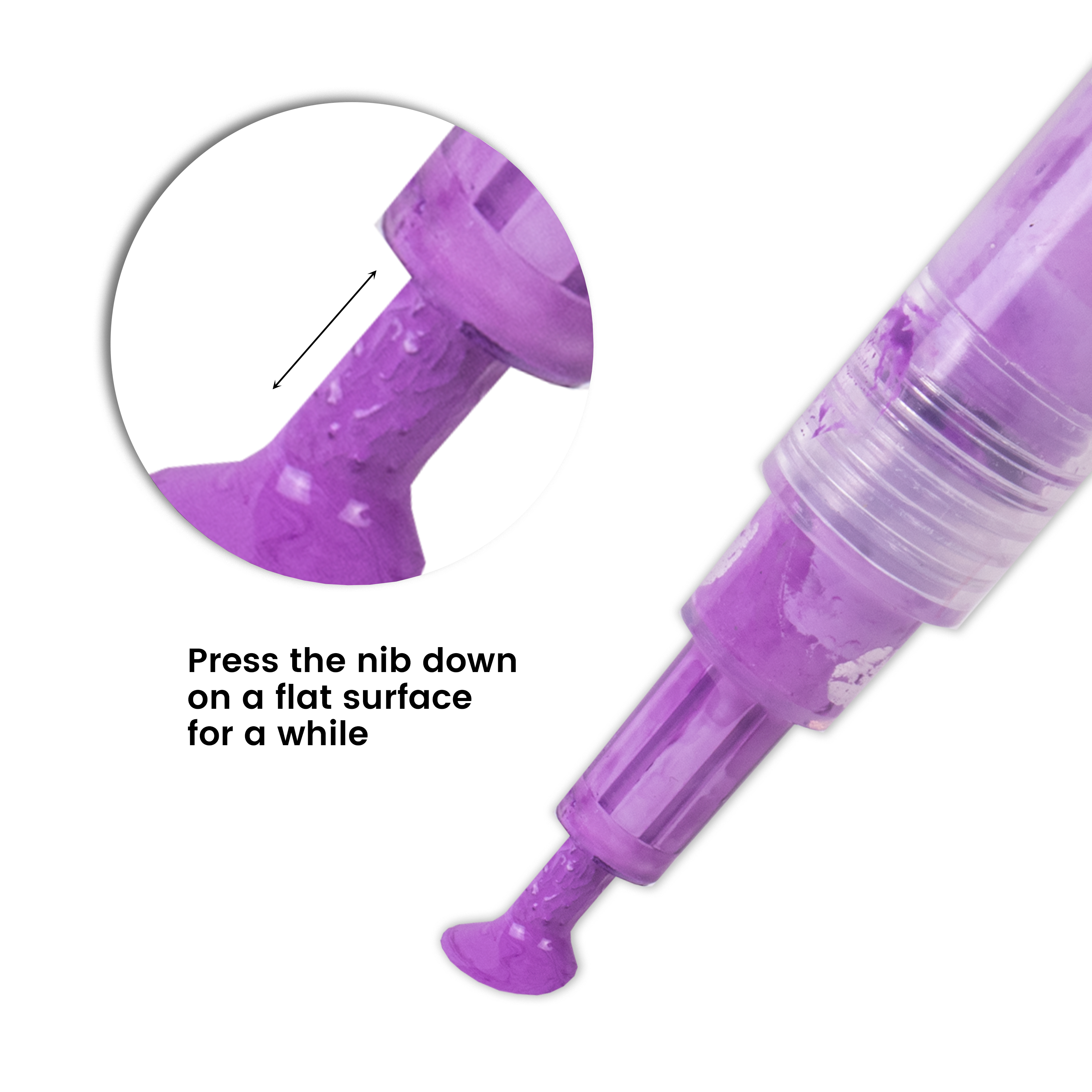 Acrylic Paint Marker Pen Water Based Dark Purple 1mm Tip 1pc