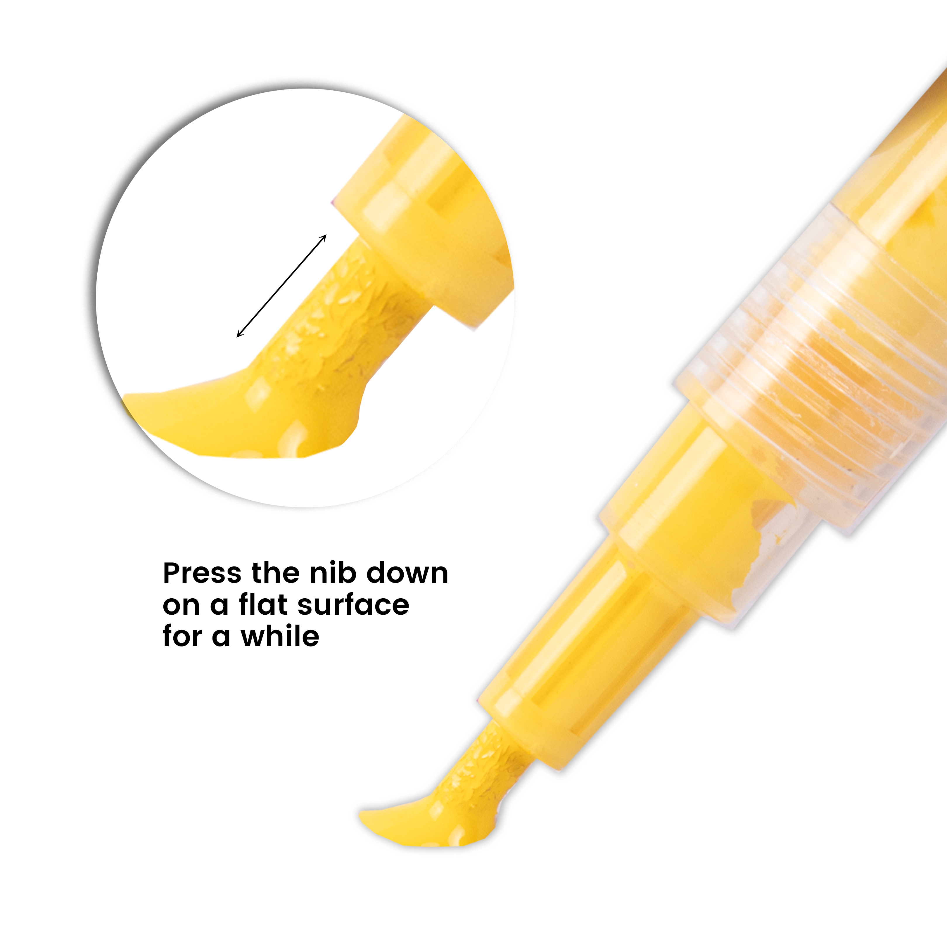 Acrylic Paint Marker Pen Water Based Mustard Yellow 1mm Tip 1pc