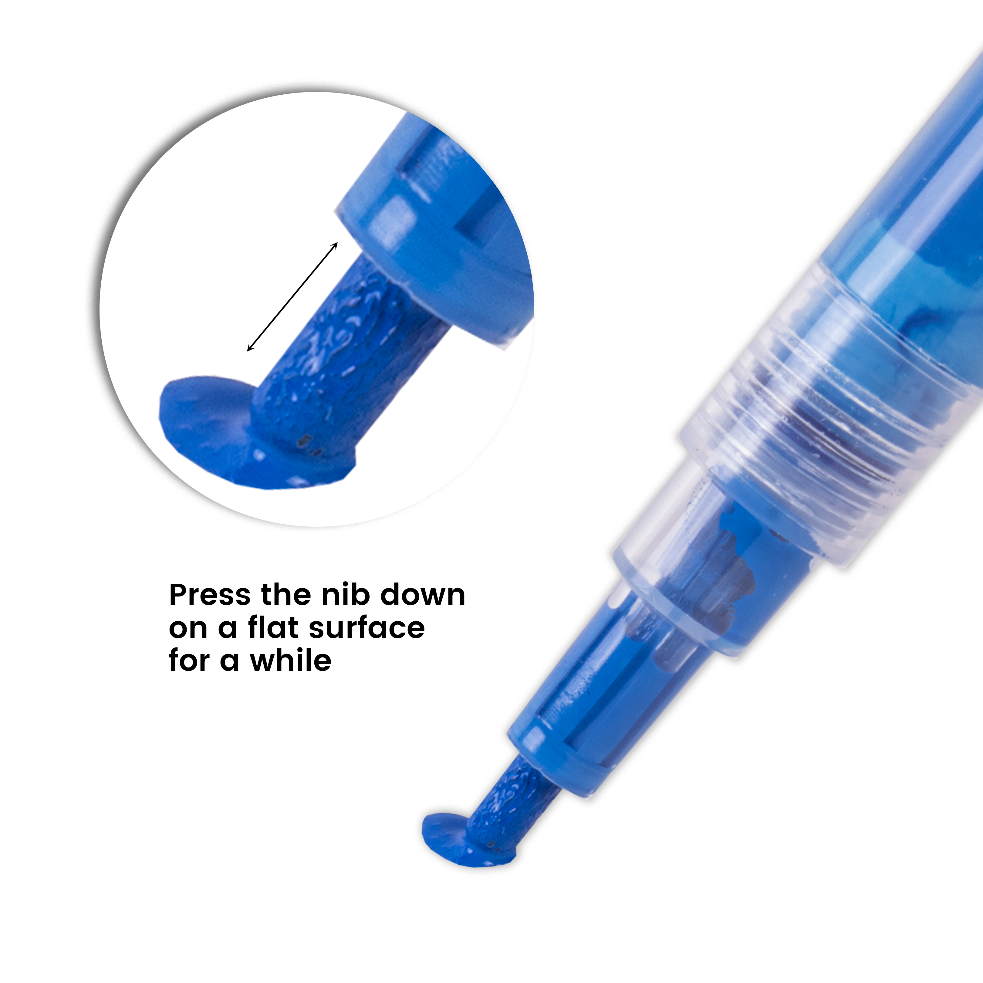 Acrylic Paint Marker Pen Water Based Inky Blue 1mm Tip 1pc