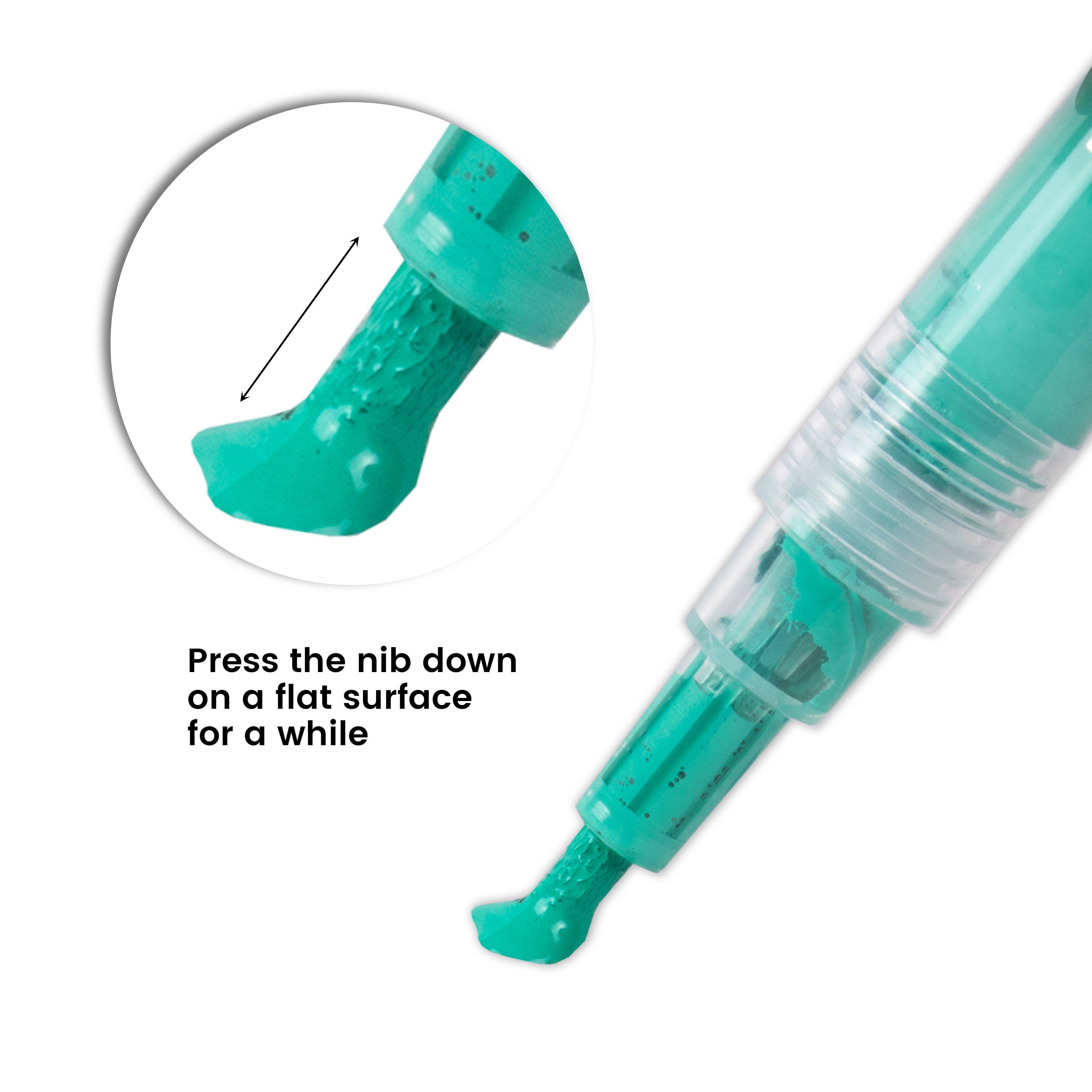 Acrylic Paint Marker Pen Water Based Emerald green 1mm Tip 1pc