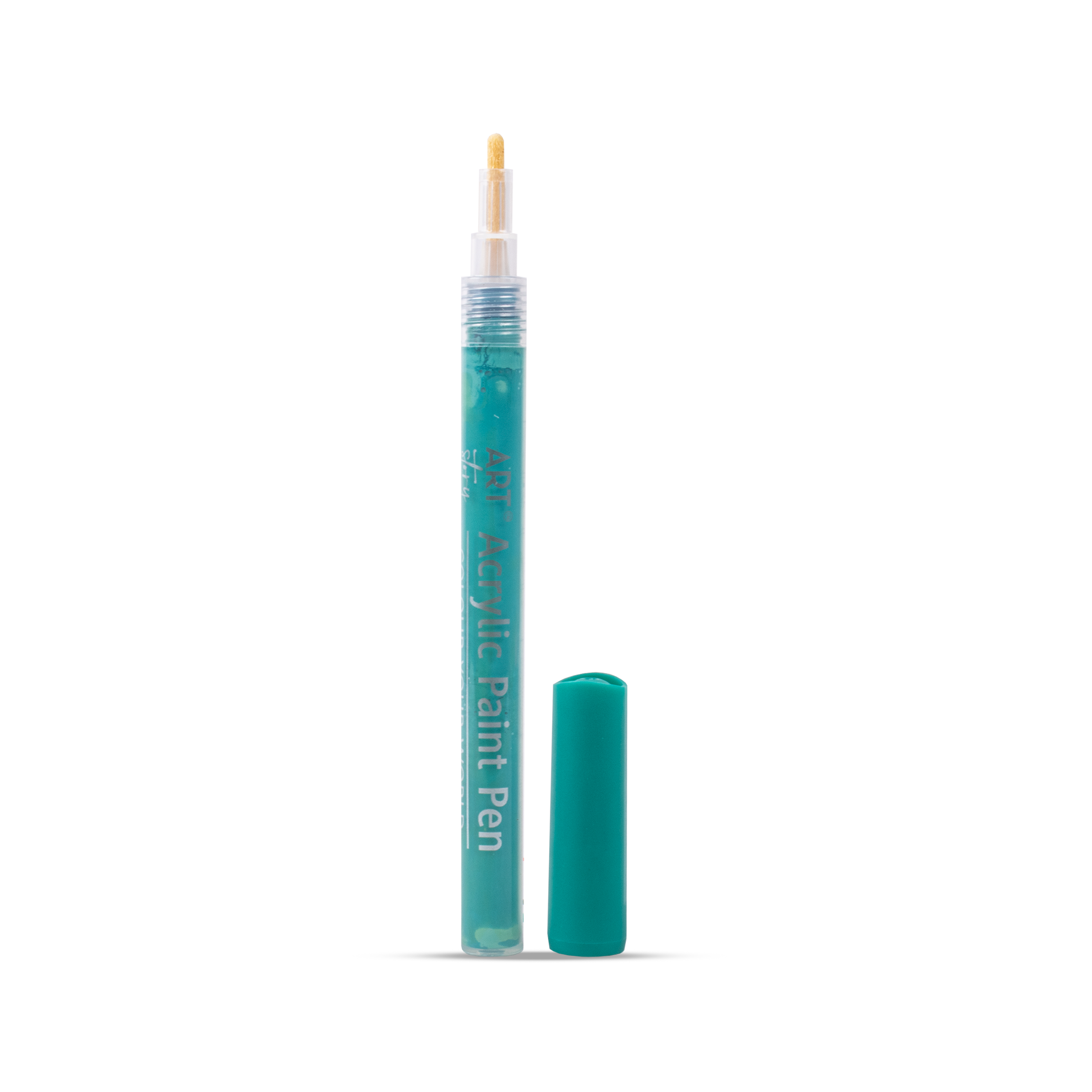 Acrylic Paint Marker Pen Water Based Teal 1mm Tip 1pc
